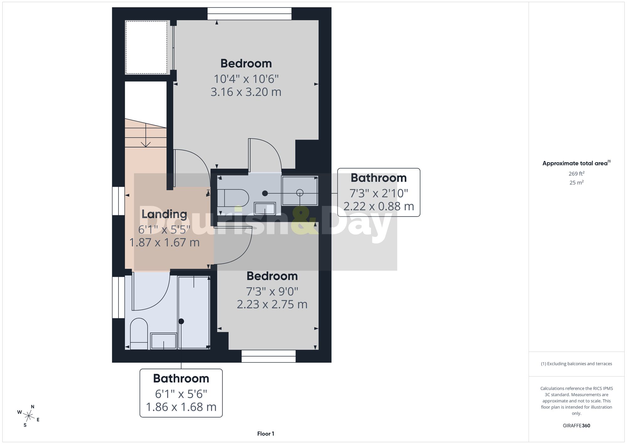 2 bed terraced house for sale in Lanceley Court, Malpas, SY14 - Property floorplan