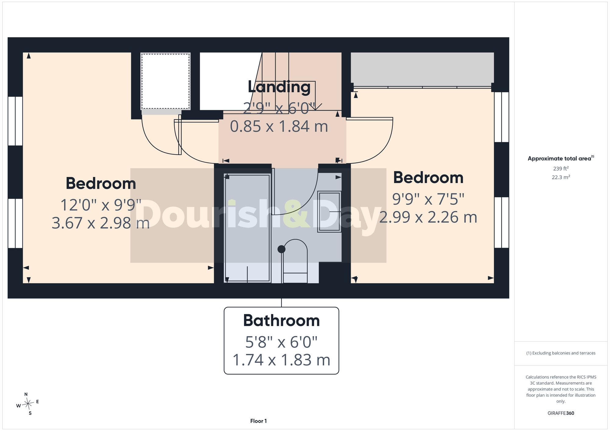 2 bed terraced house for sale in The Haybarn, Stafford, ST16 - Property floorplan