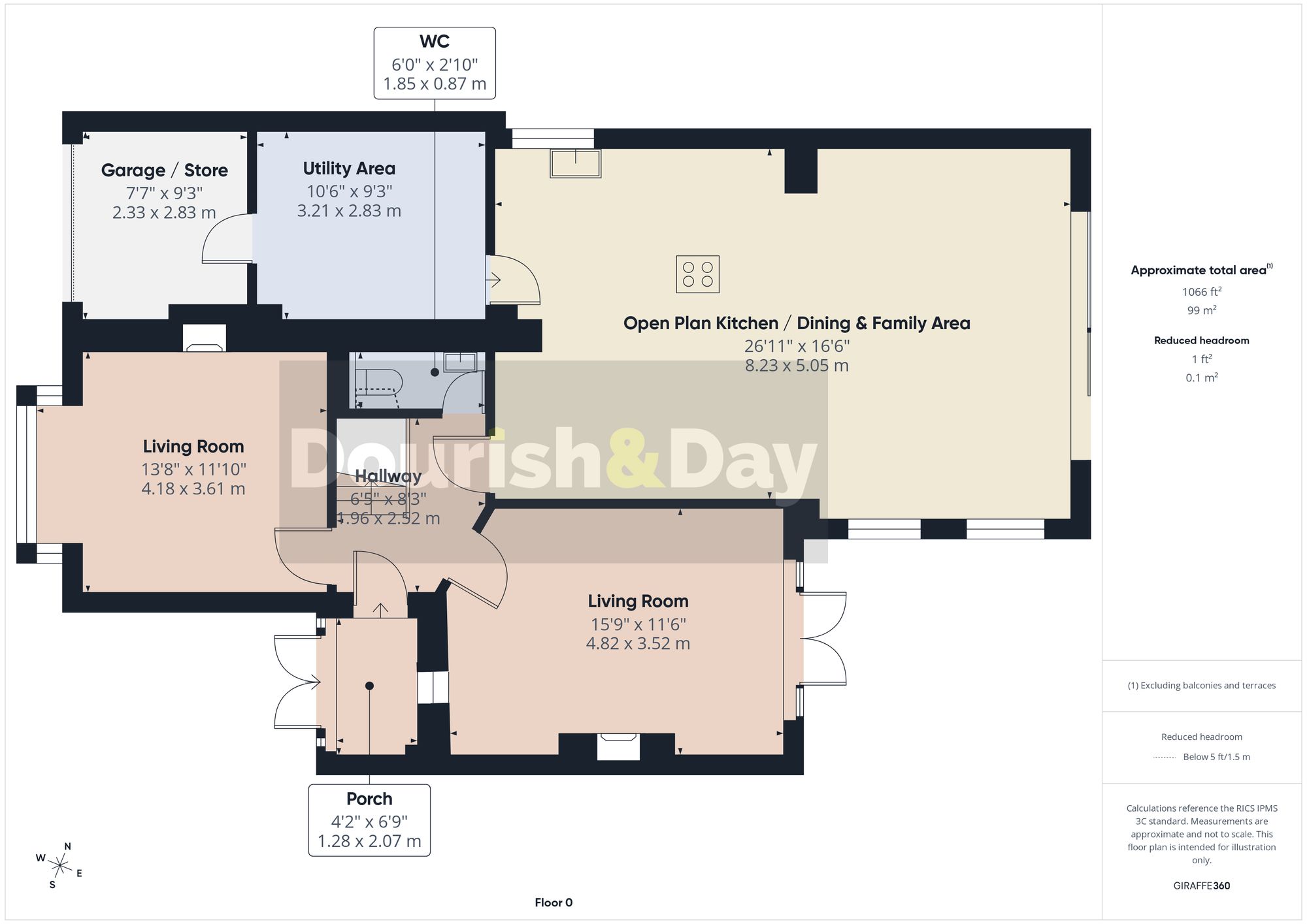 3 bed semi-detached house for sale in Francis Green Lane, Penkridge, ST19 - Property floorplan