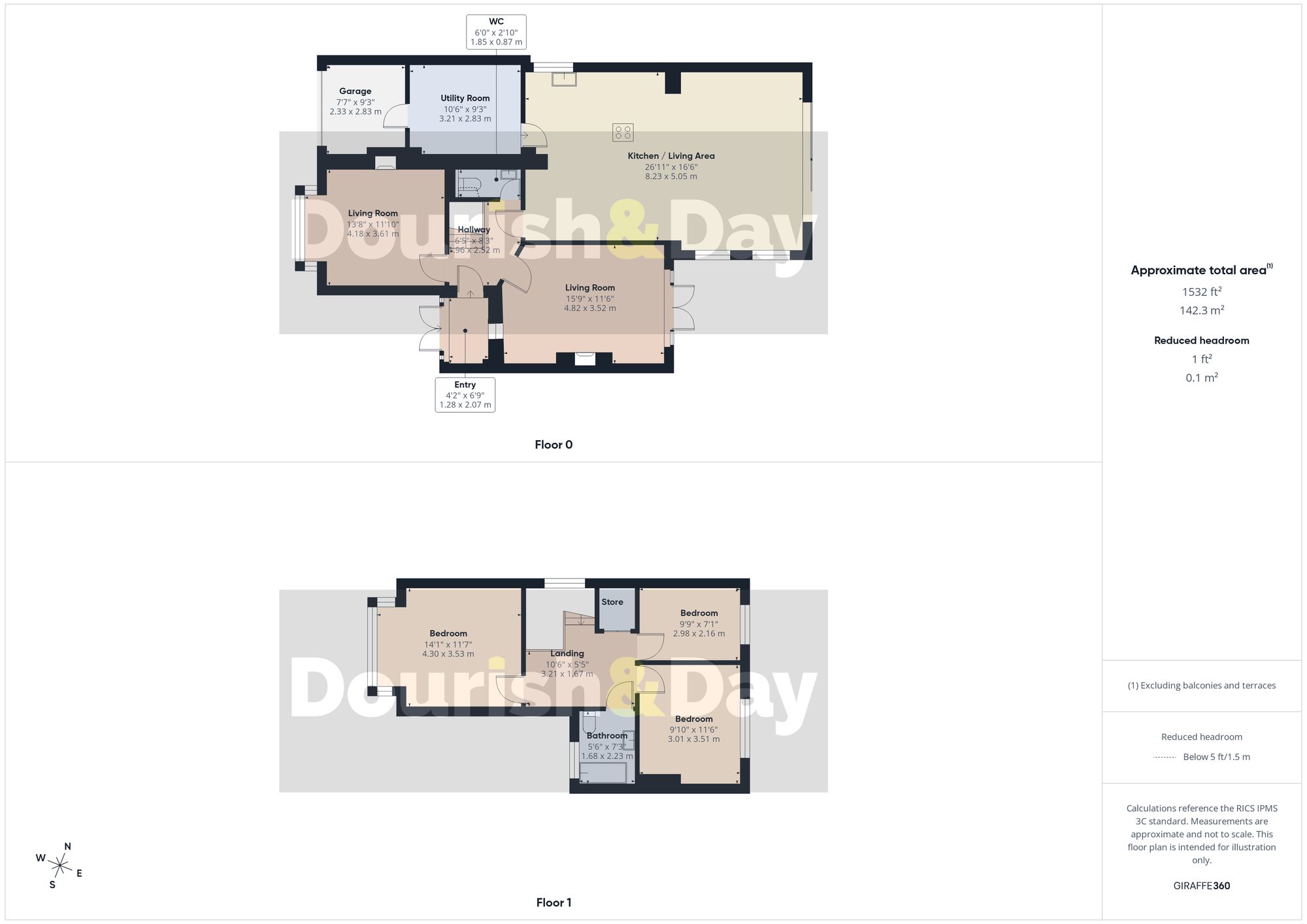 3 bed semi-detached house for sale in Francis Green Lane, Penkridge, ST19 - Property floorplan