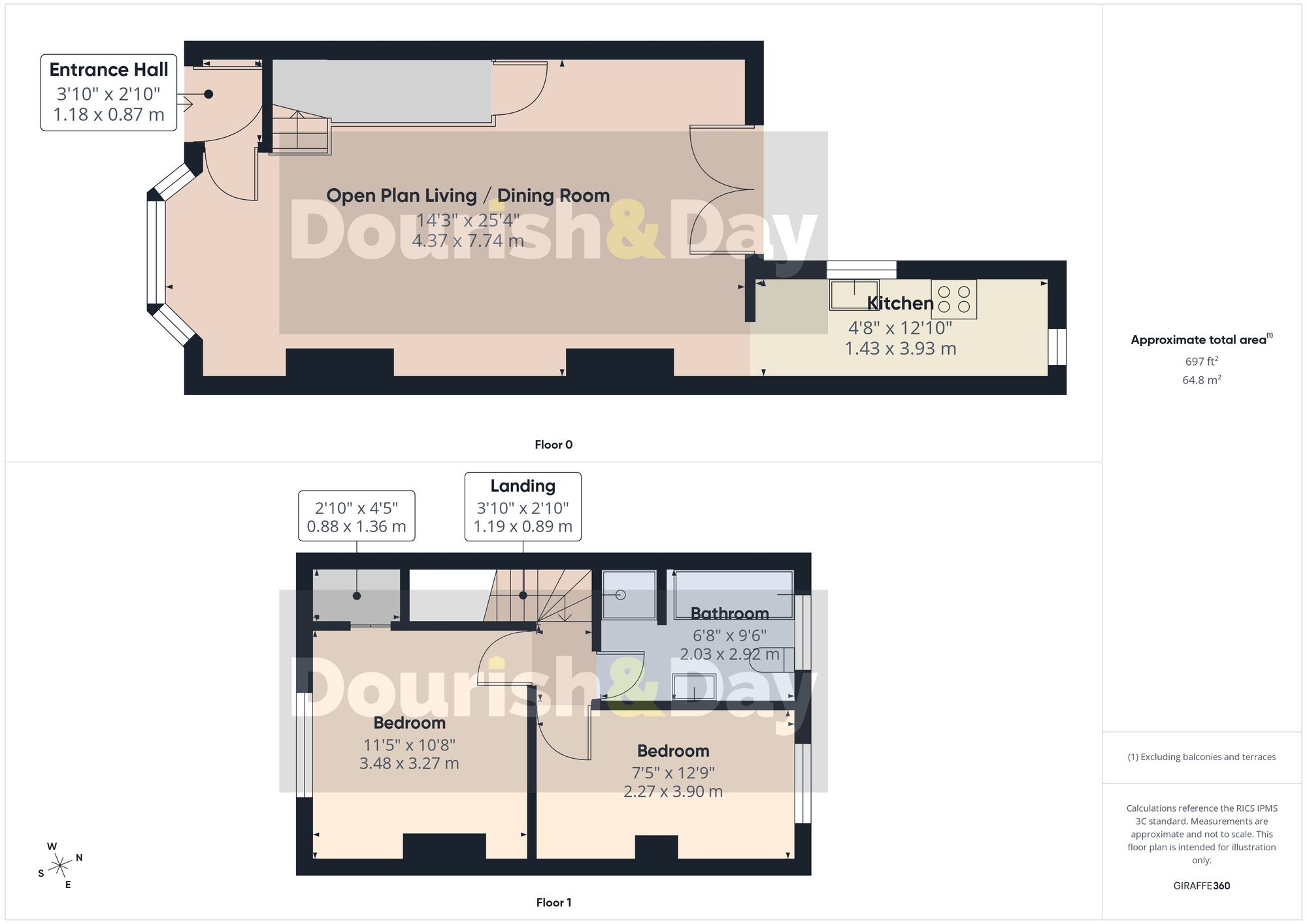 2 bed mid-terraced house for sale in Tenterbanks, Stafford, ST16 - Property floorplan
