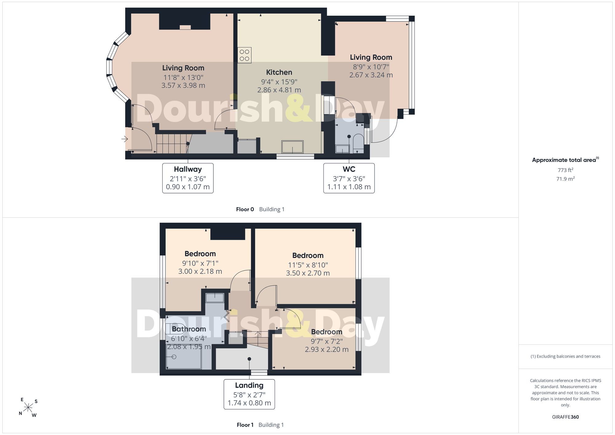 3 bed semi-detached house for sale in Second Avenue, Stafford, ST16 - Property floorplan