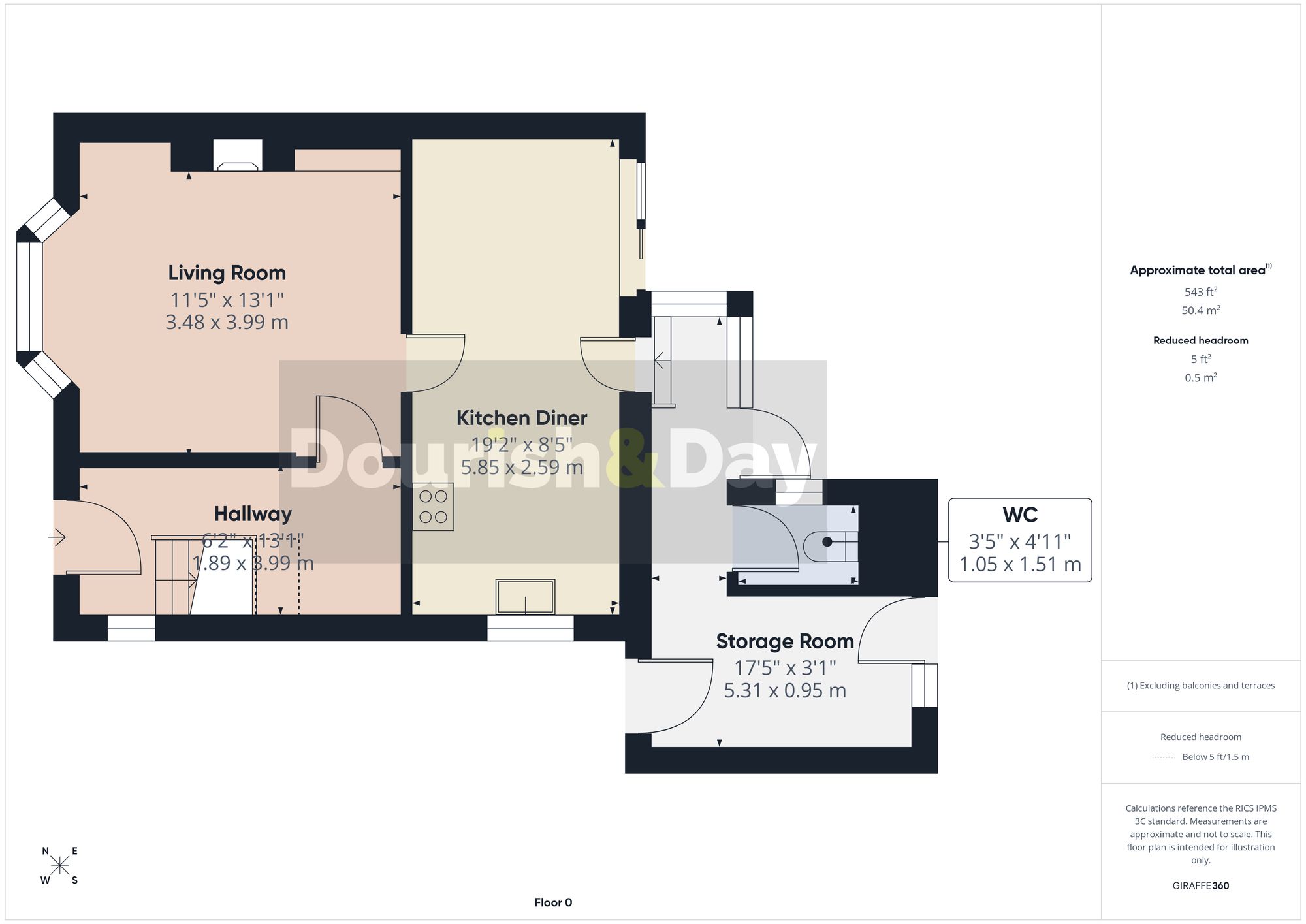 2 bed semi-detached house for sale in Plant Crescent, Stafford, ST17 - Property floorplan