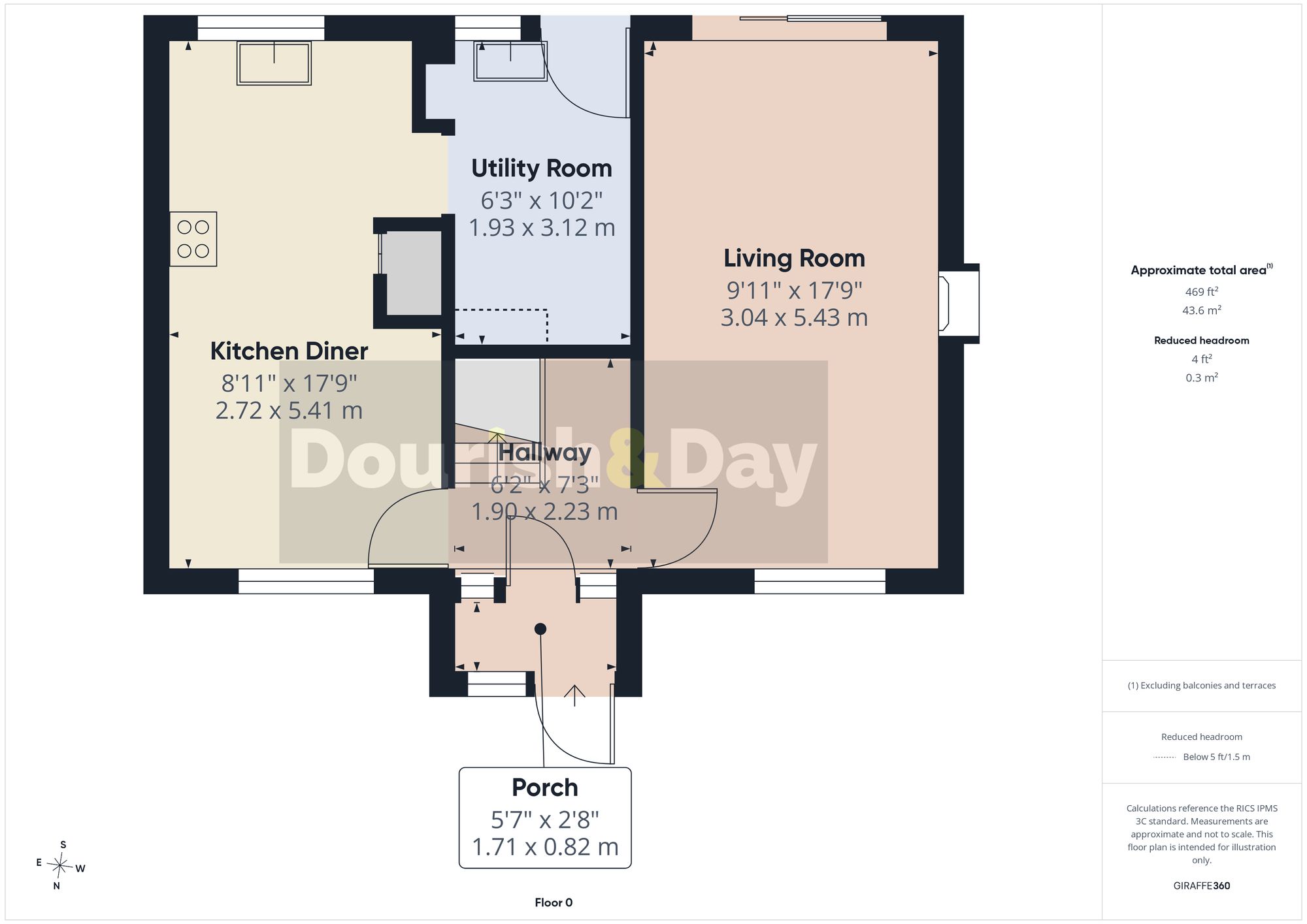 3 bed terraced house for sale in Lilac Grove, Stafford, ST17 - Property floorplan
