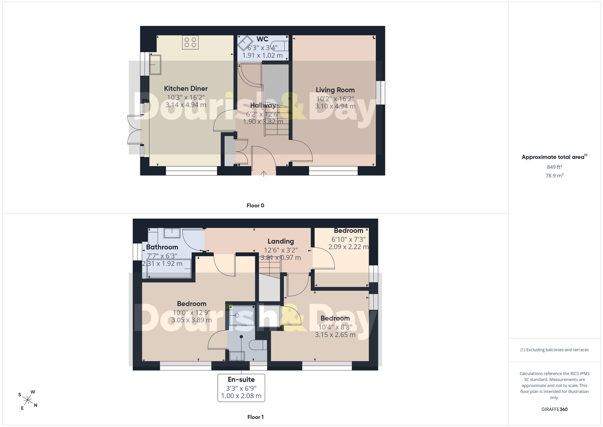 3 bed detached house for sale in Cardamine Parade, Stafford, ST16 - Property floorplan