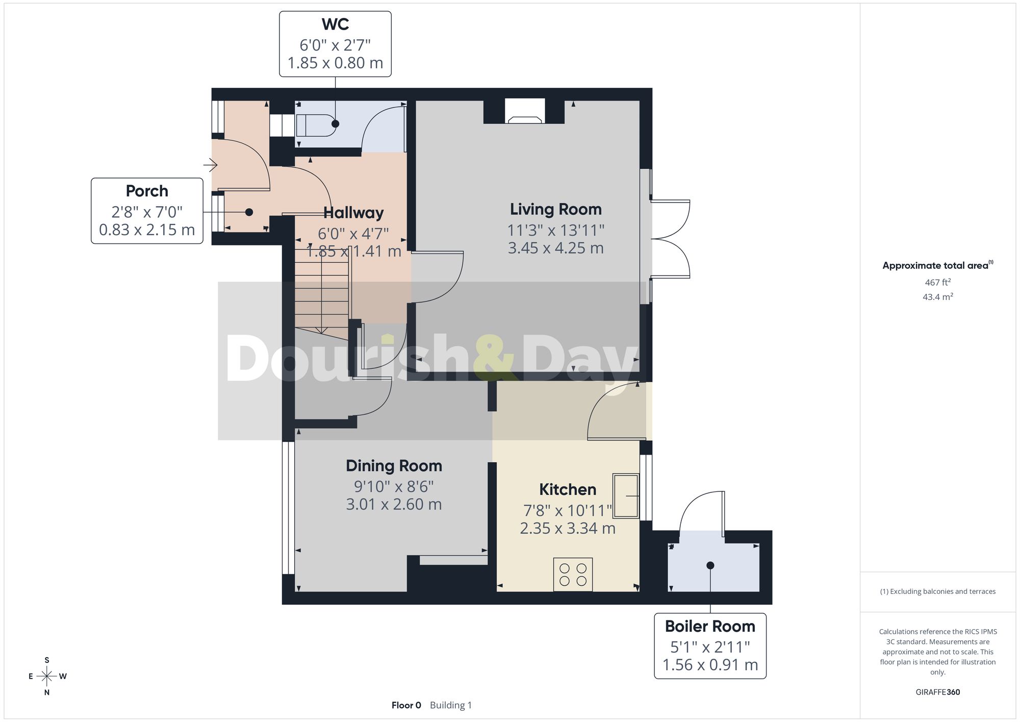 3 bed terraced house for sale in Cambrian View, Bettisfield, SY13 - Property floorplan