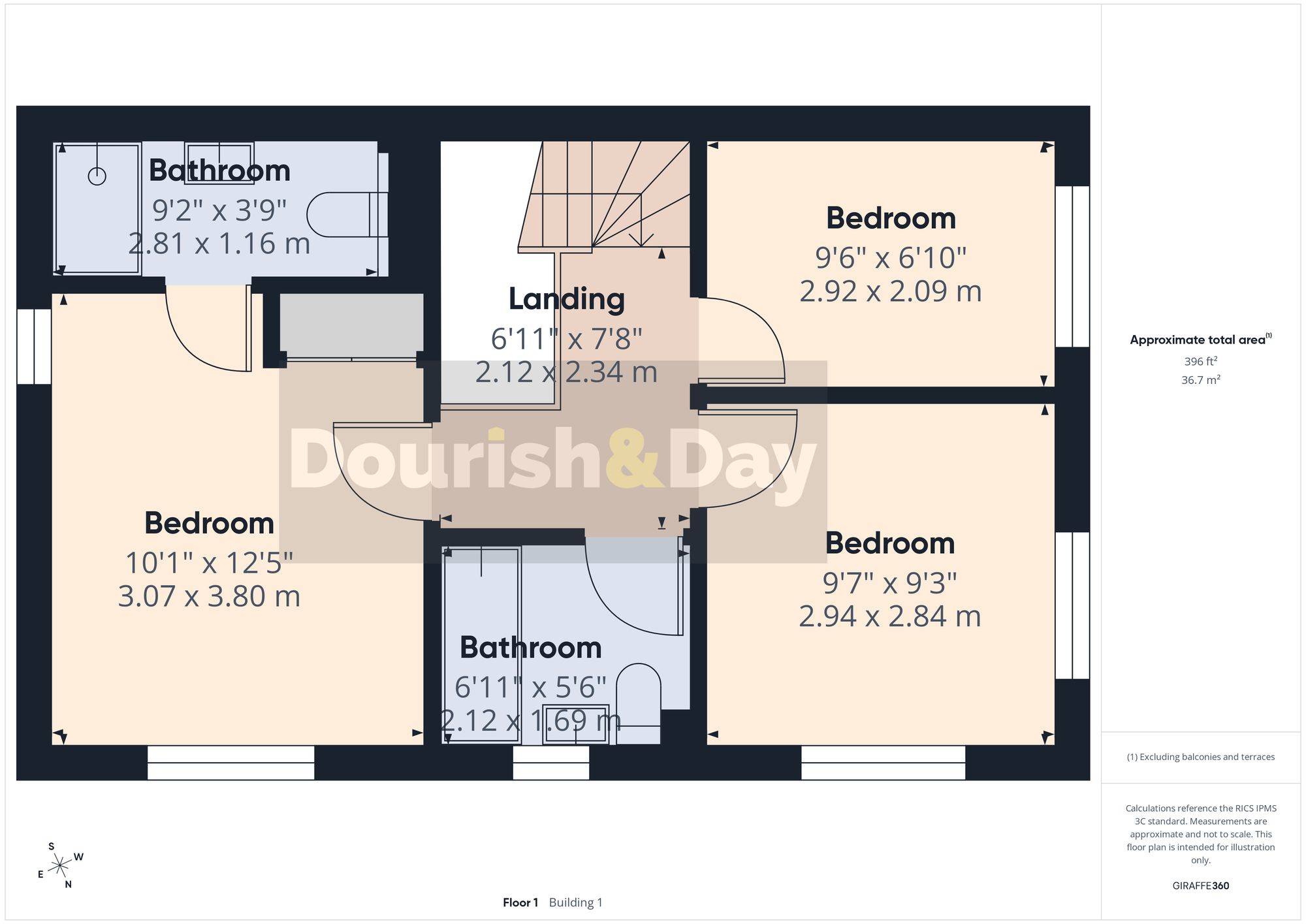 3 bed detached house for sale in Daws Court, Stafford, ST16 - Property floorplan