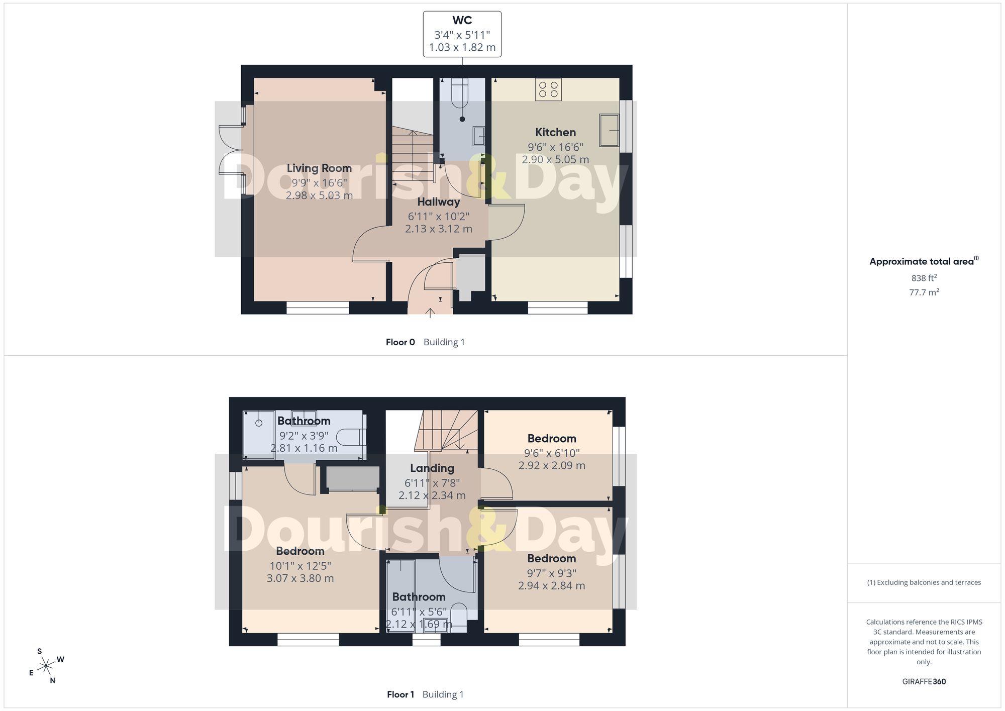 3 bed detached house for sale in Daws Court, Stafford, ST16 - Property floorplan