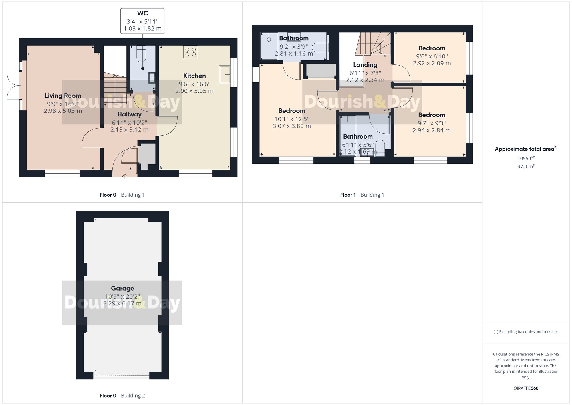 3 bed detached house for sale in Daws Court, Stafford, ST16 - Property floorplan