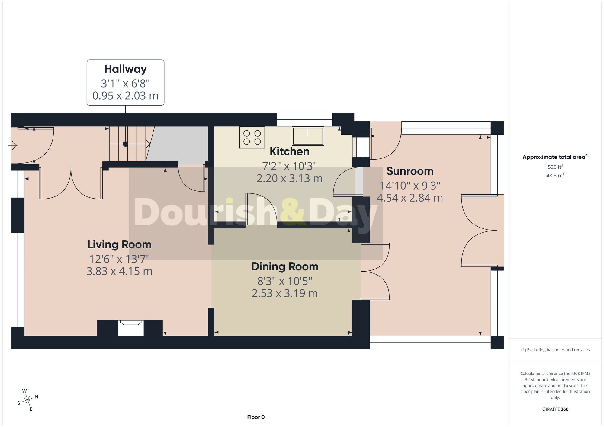 4 bed semi-detached house for sale in Oldfields Crescent, Great Haywood, ST18 - Property floorplan