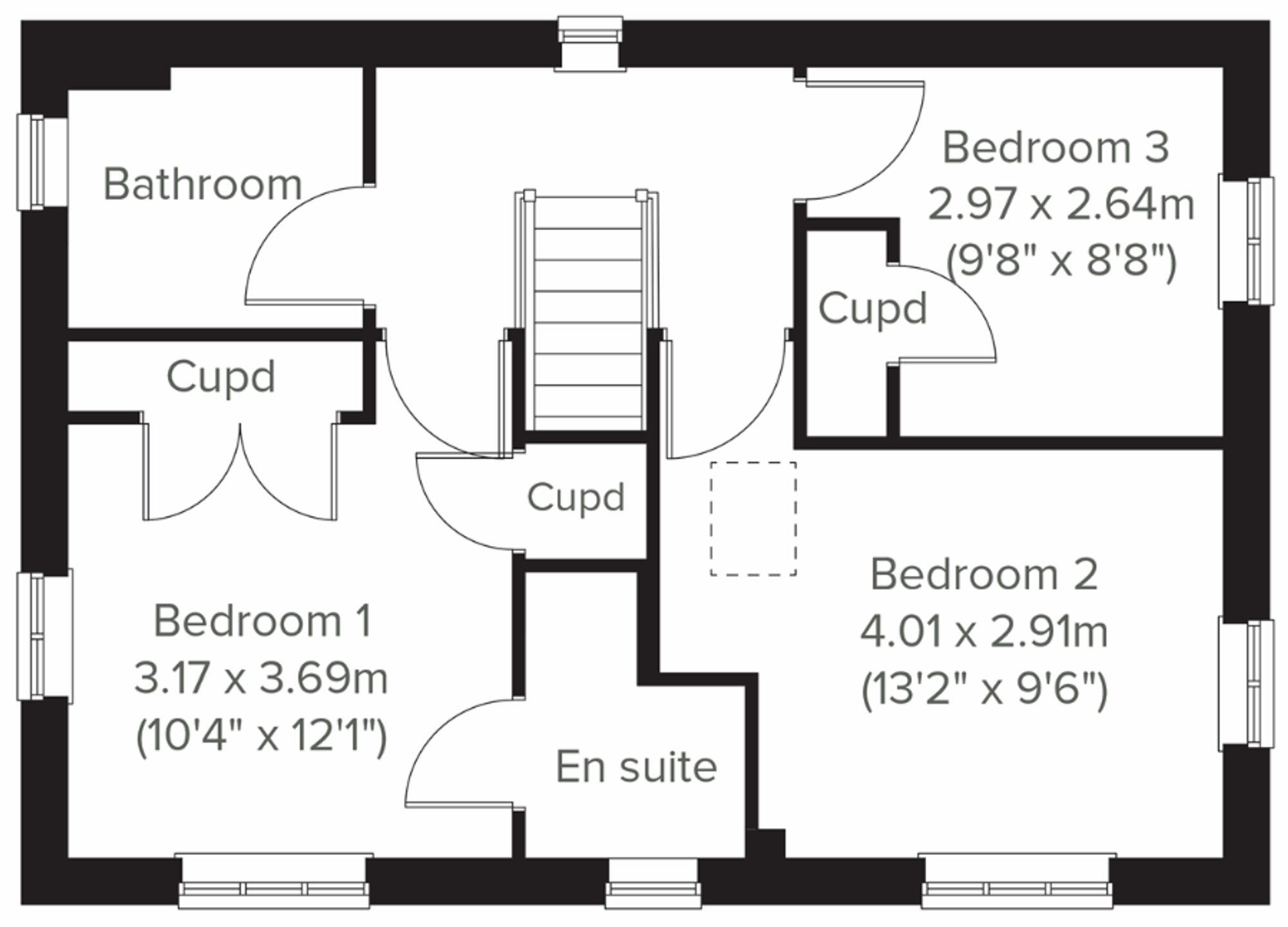 3 bed detached house for sale in Alnwick Place, Stafford, ST16 - Property floorplan