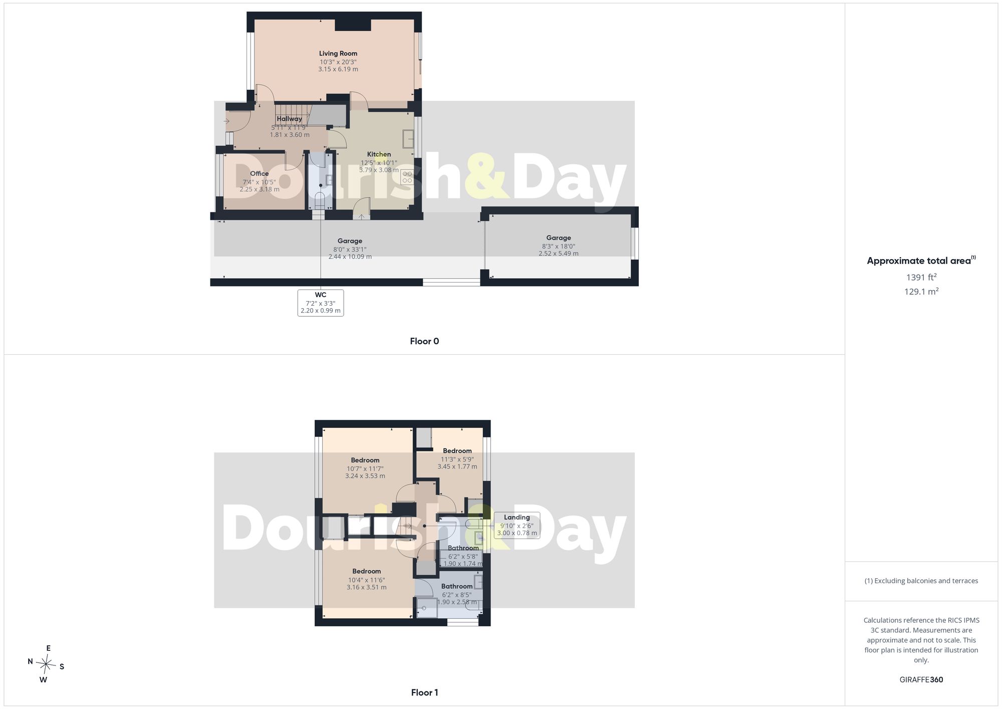 3 bed detached house for sale in Lansdowne Way, Stafford, ST17 - Property floorplan