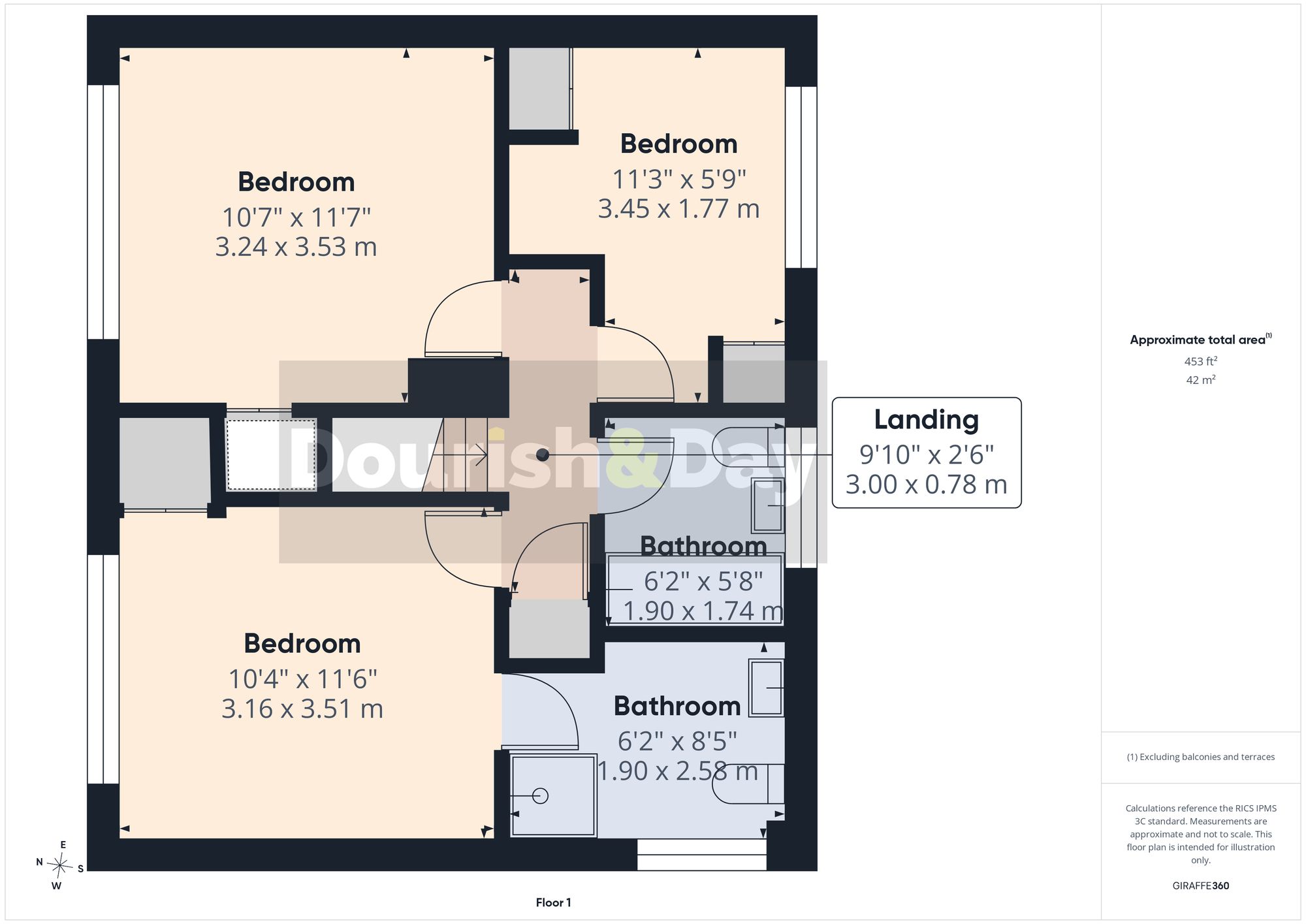 3 bed detached house for sale in Lansdowne Way, Stafford, ST17 - Property floorplan