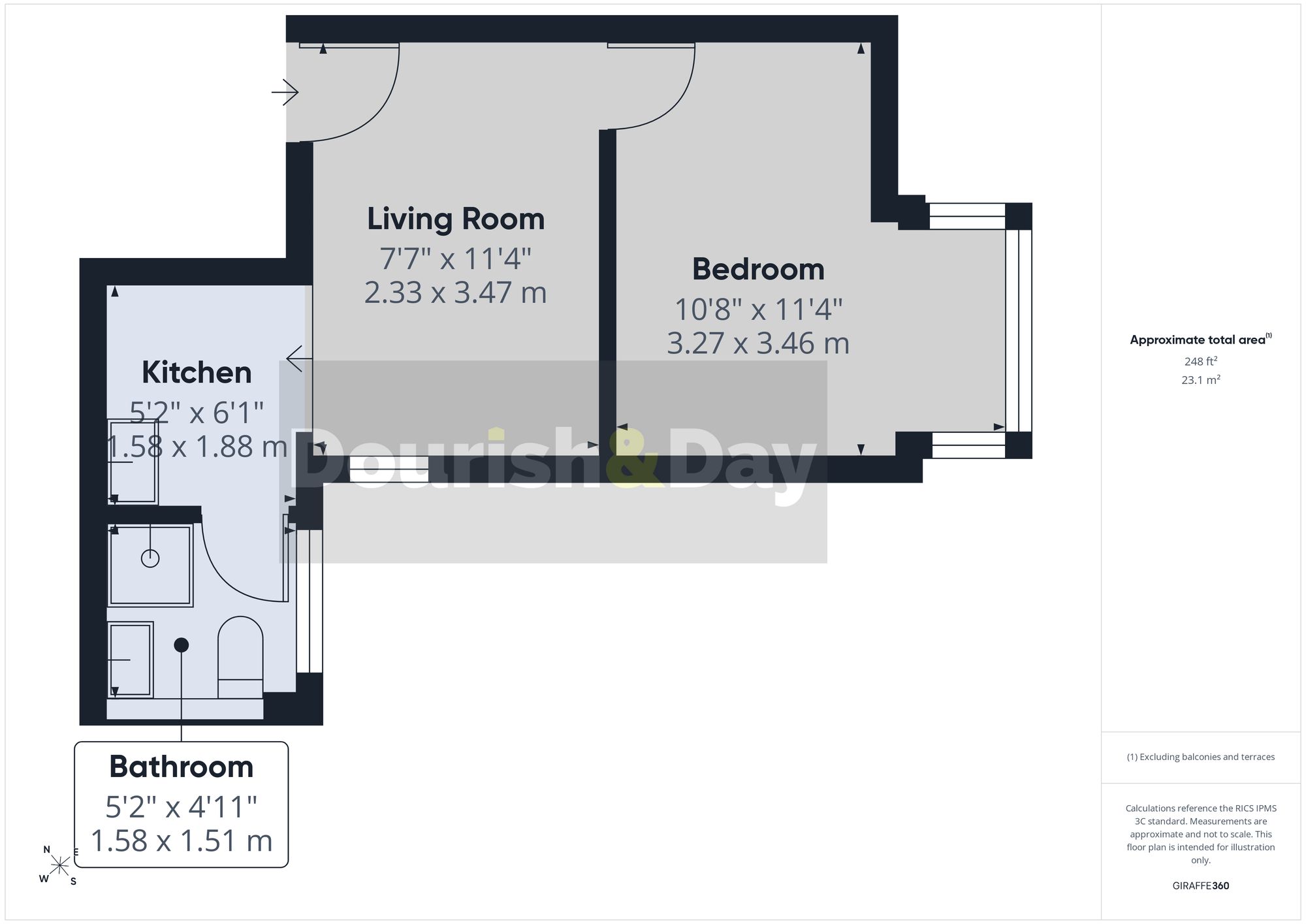 1 bed flat to rent in Newport Road, 47 Newport Road, ST16 - Property floorplan