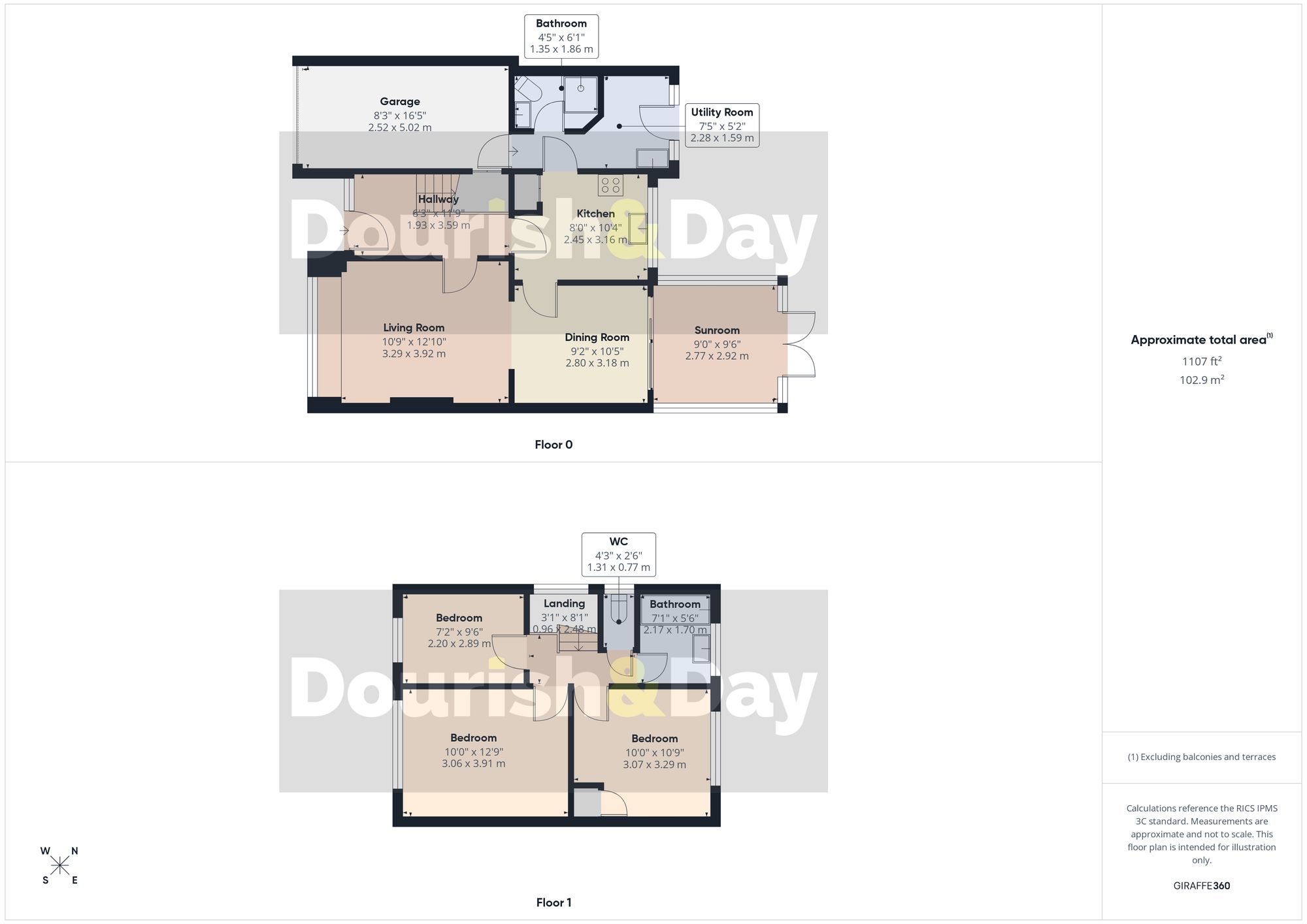 3 bed detached house for sale in Torrington Avenue, Stafford, ST17 - Property floorplan