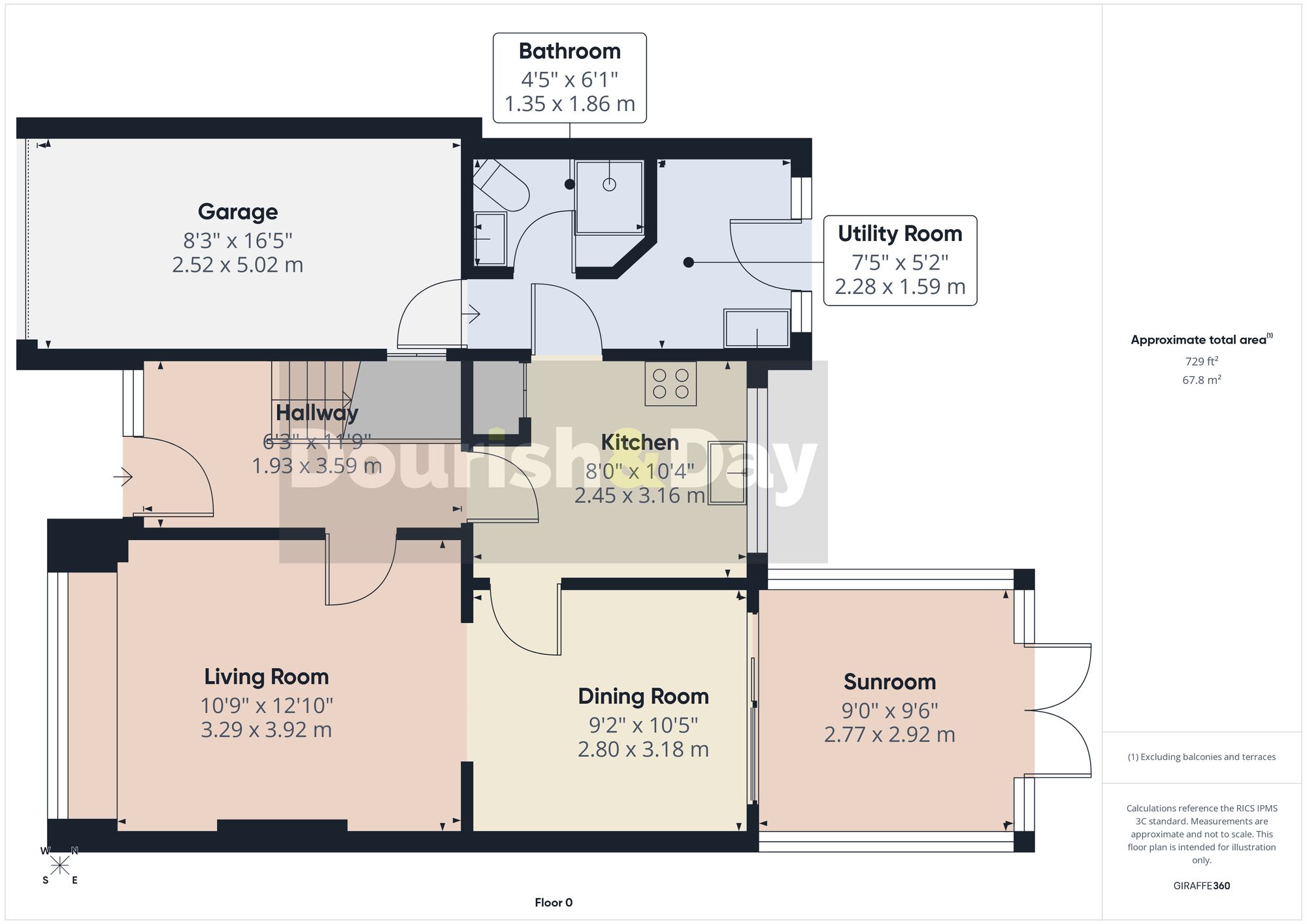 3 bed detached house for sale in Torrington Avenue, Stafford, ST17 - Property floorplan