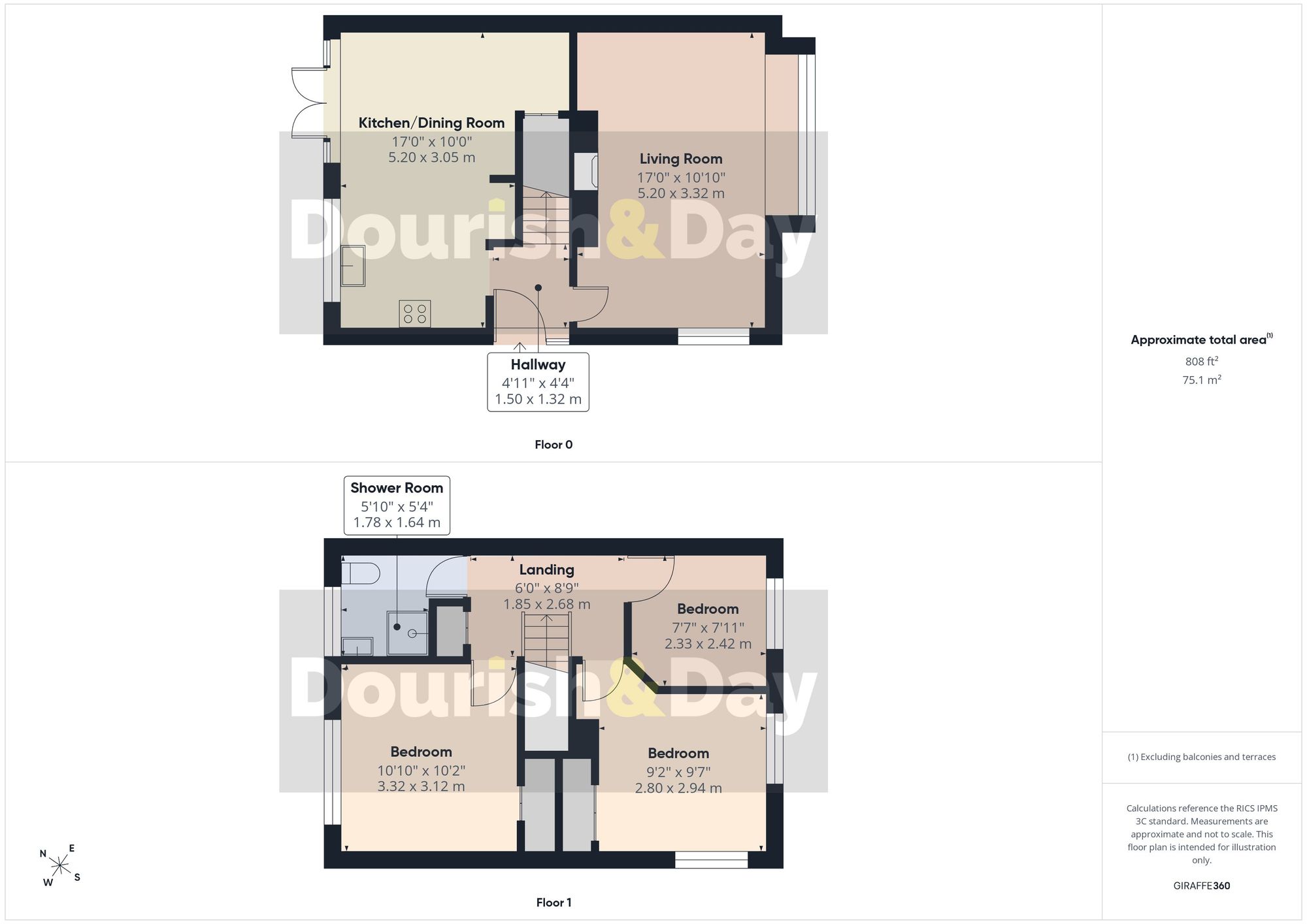 3 bed semi-detached house for sale in Wilkes Wood, Stafford, ST18 - Property floorplan