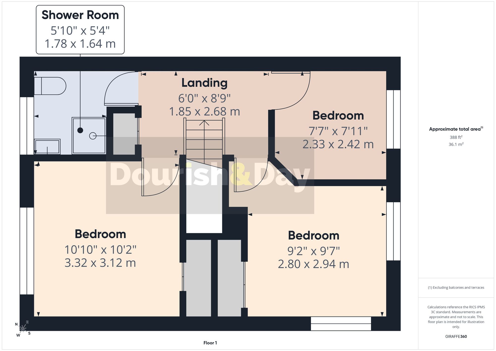 3 bed semi-detached house for sale in Wilkes Wood, Stafford, ST18 - Property floorplan