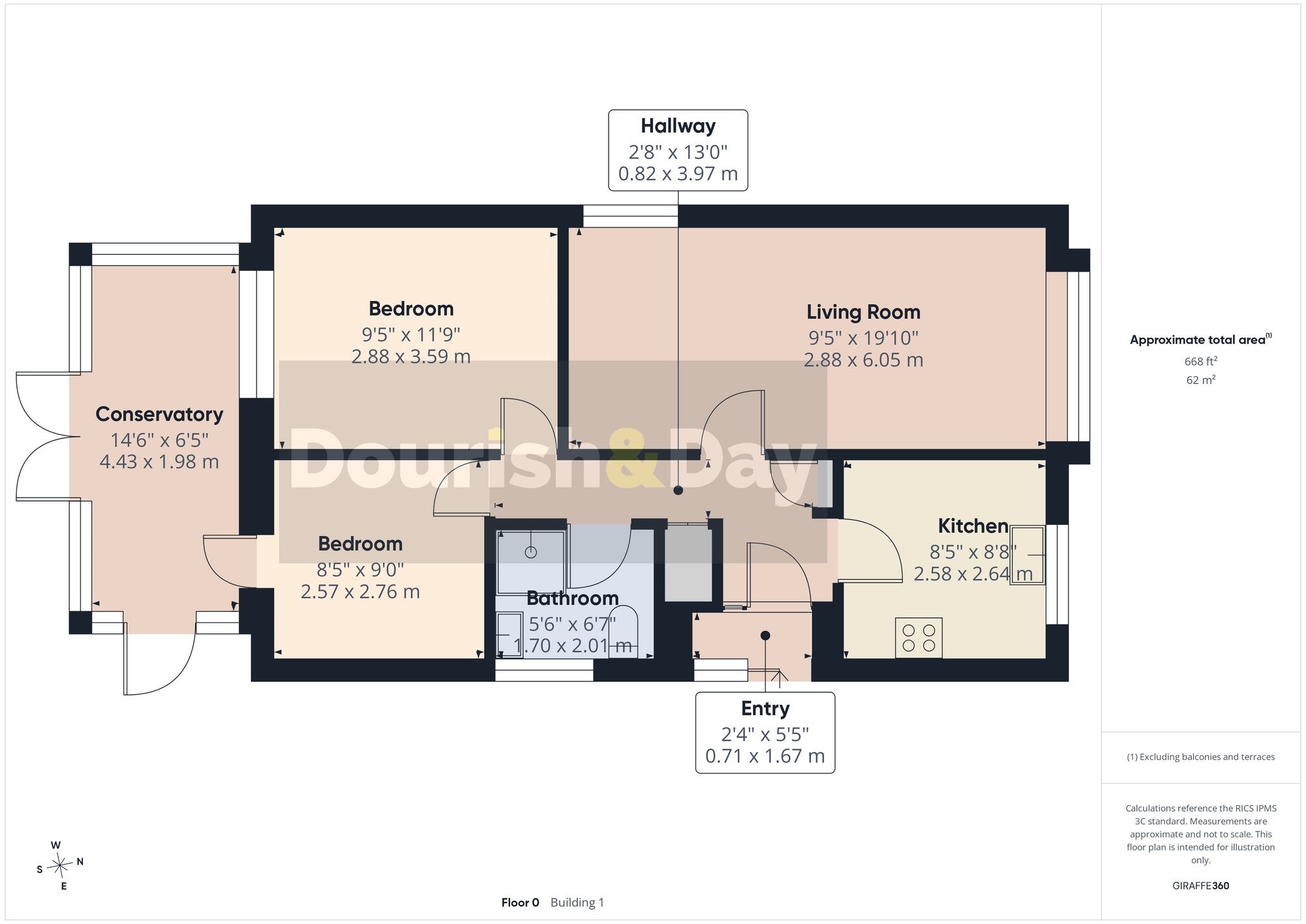 2 bed detached house for sale in Copper Glade, Stafford, ST16 - Property floorplan