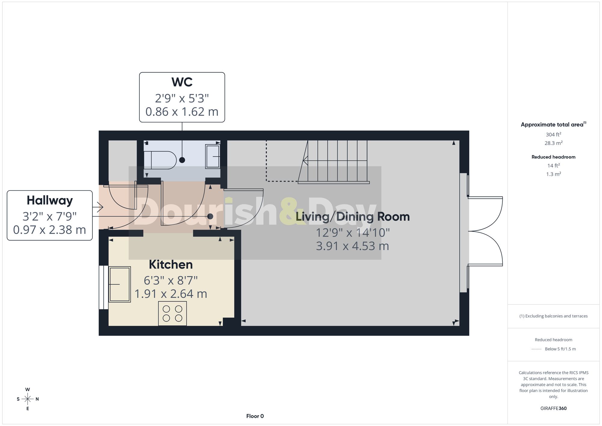 2 bed mid-terraced house for sale in Buttermere Close, Yarnfield, ST15 - Property floorplan