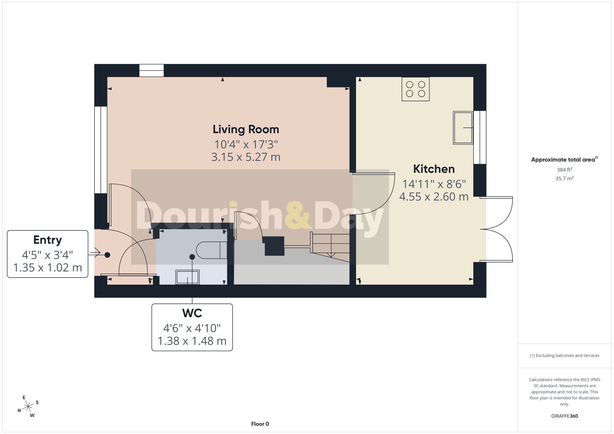 3 bed semi-detached house for sale in Damson Way, Market Drayton, TF9 - Property floorplan