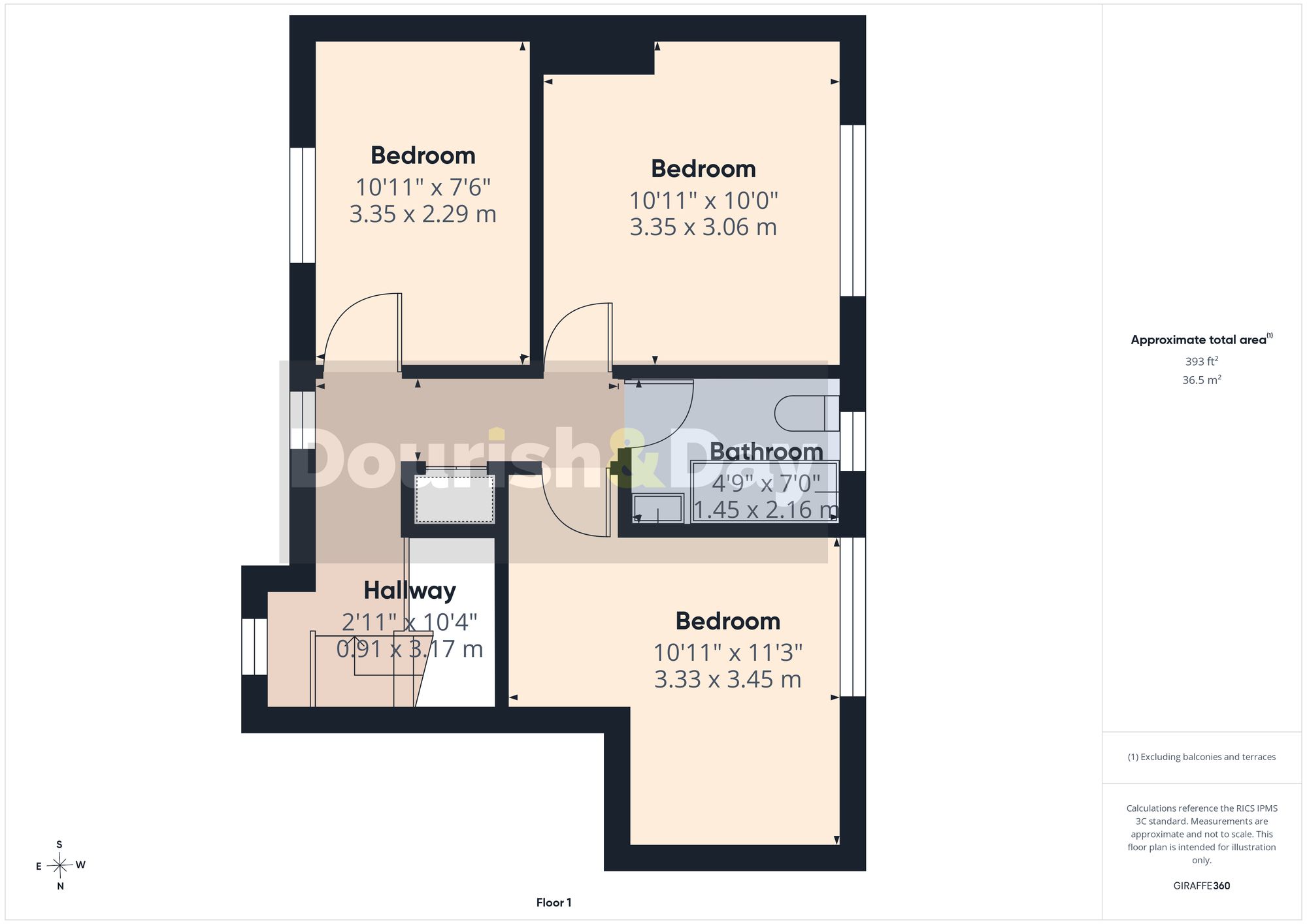 3 bed mid-terraced house for sale in Talbot Crescent, Whitchurch, SY13 - Property floorplan
