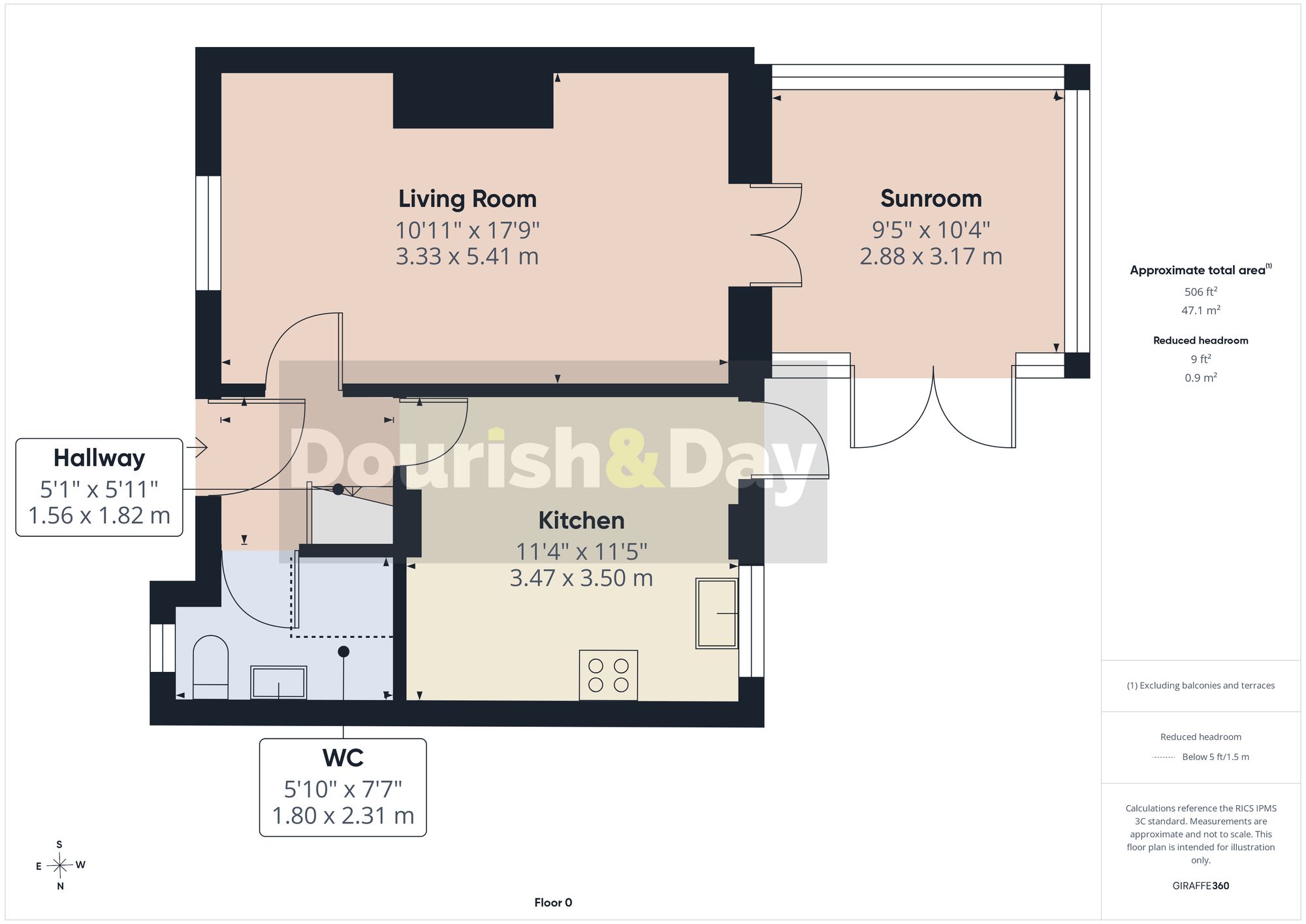 3 bed mid-terraced house for sale in Talbot Crescent, Whitchurch, SY13 - Property floorplan