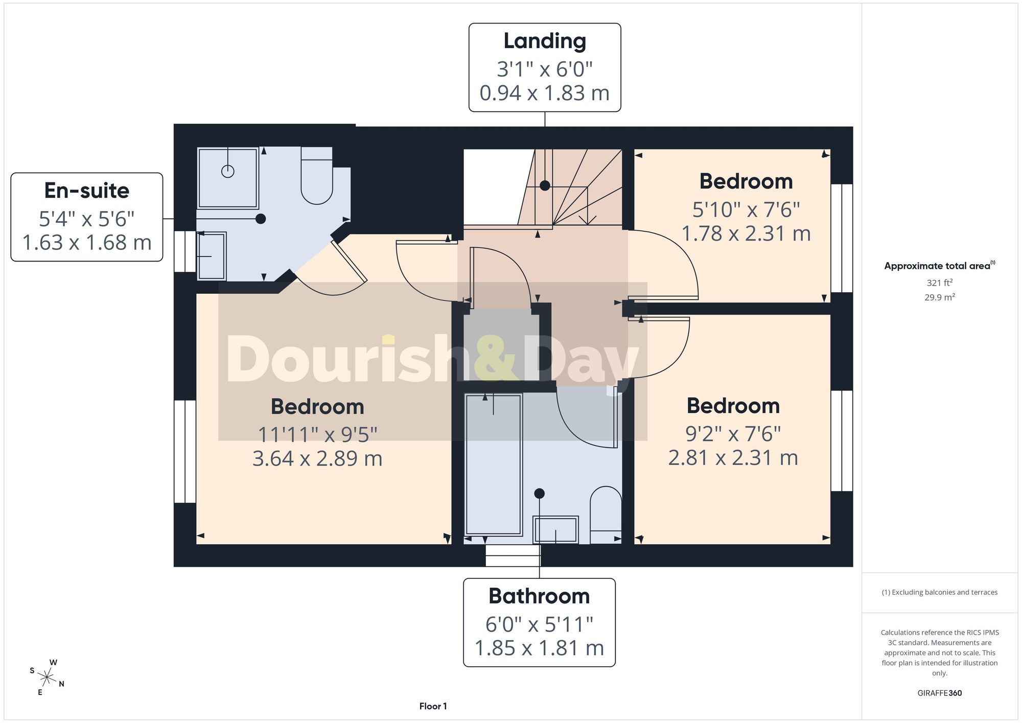 3 bed terraced house for sale in Astral Way, Stone, ST15 - Property floorplan