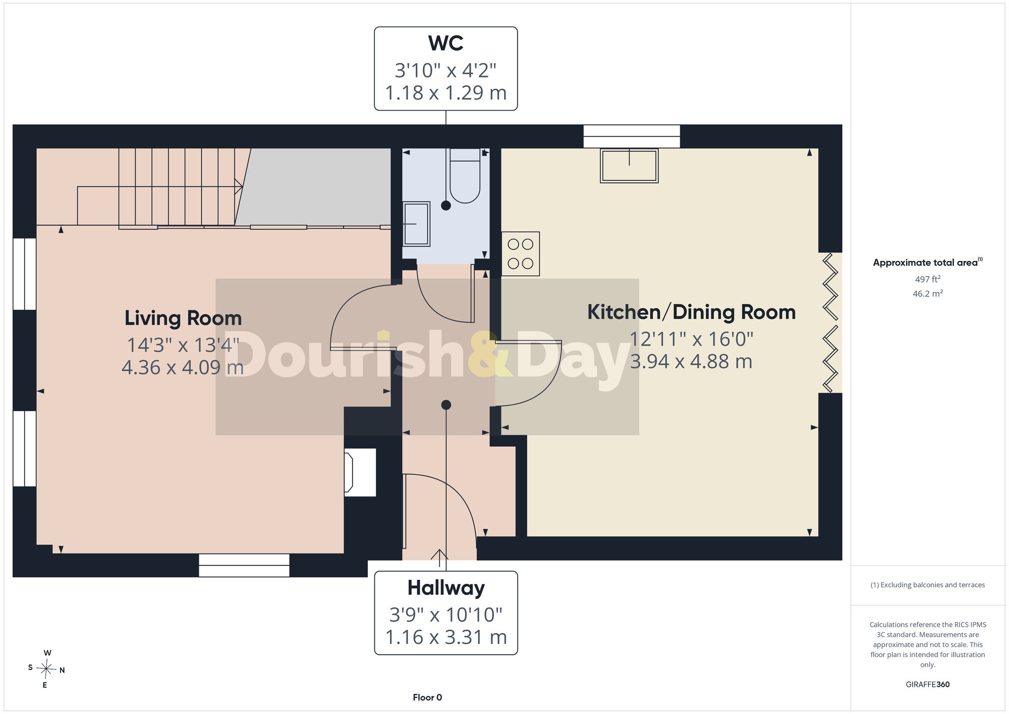 3 bed detached house for sale in Mount Pleasant, Derrington, ST18 - Property floorplan