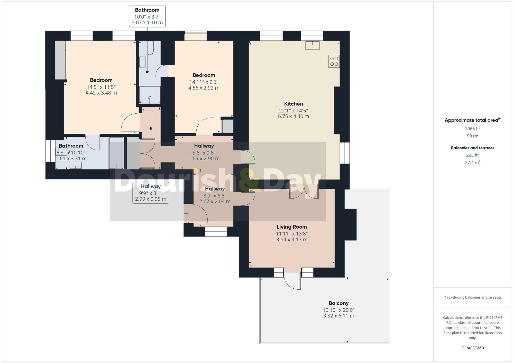 2 bed apartment for sale in Nantwich Road, Woore, CW3 - Property floorplan