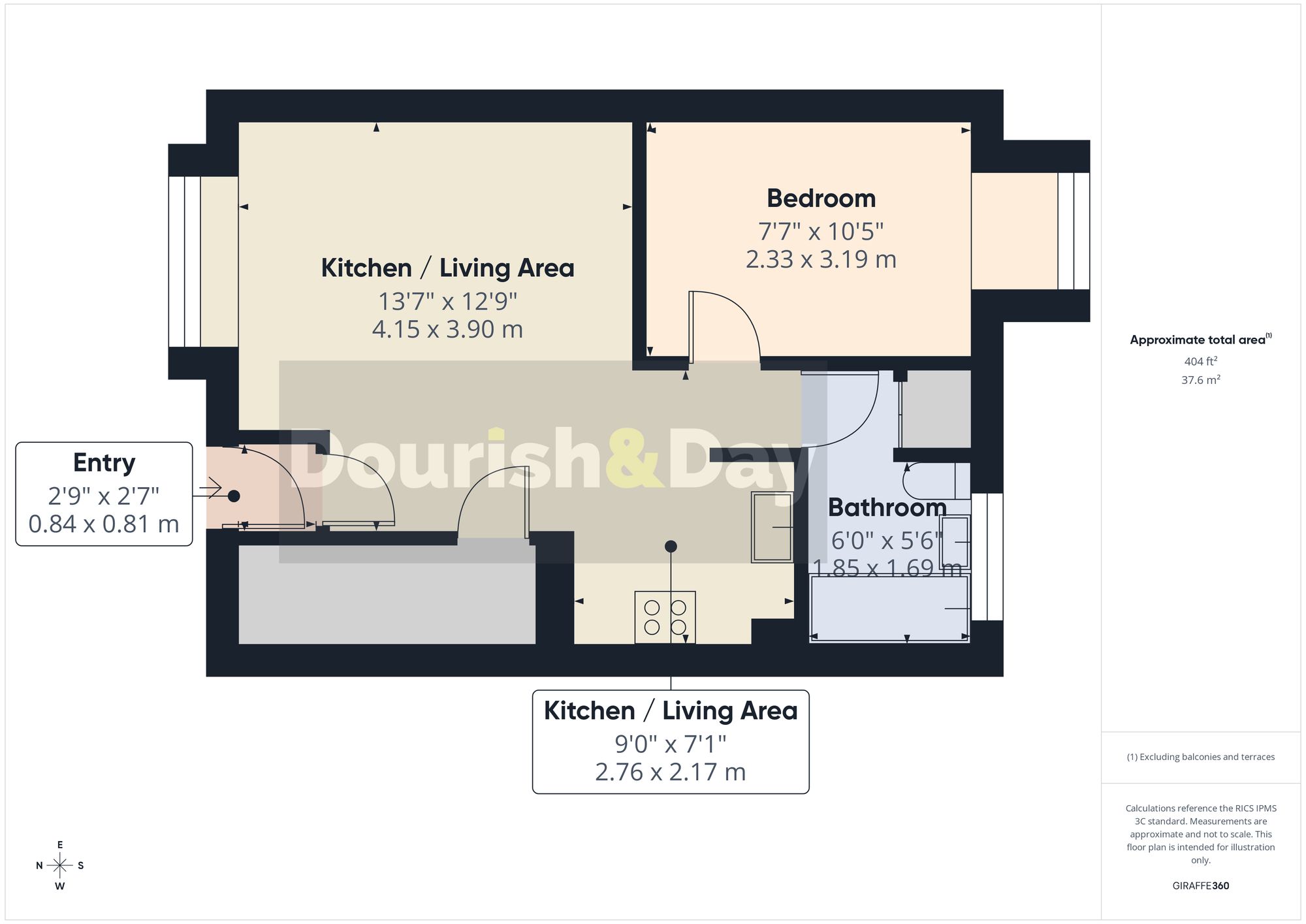 1 bed ground floor flat for sale in Nelson Drive, Cannock, WS12 - Property floorplan