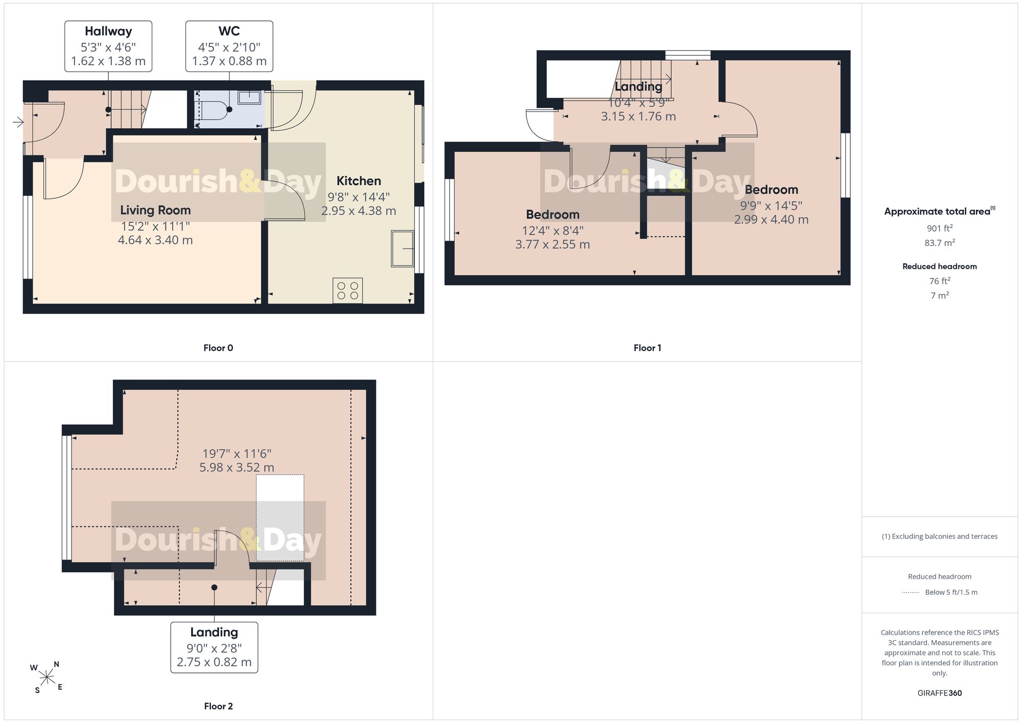 3 bed end of terrace house for sale in Shrewsbury Road, Market Drayton, TF9 - Property floorplan
