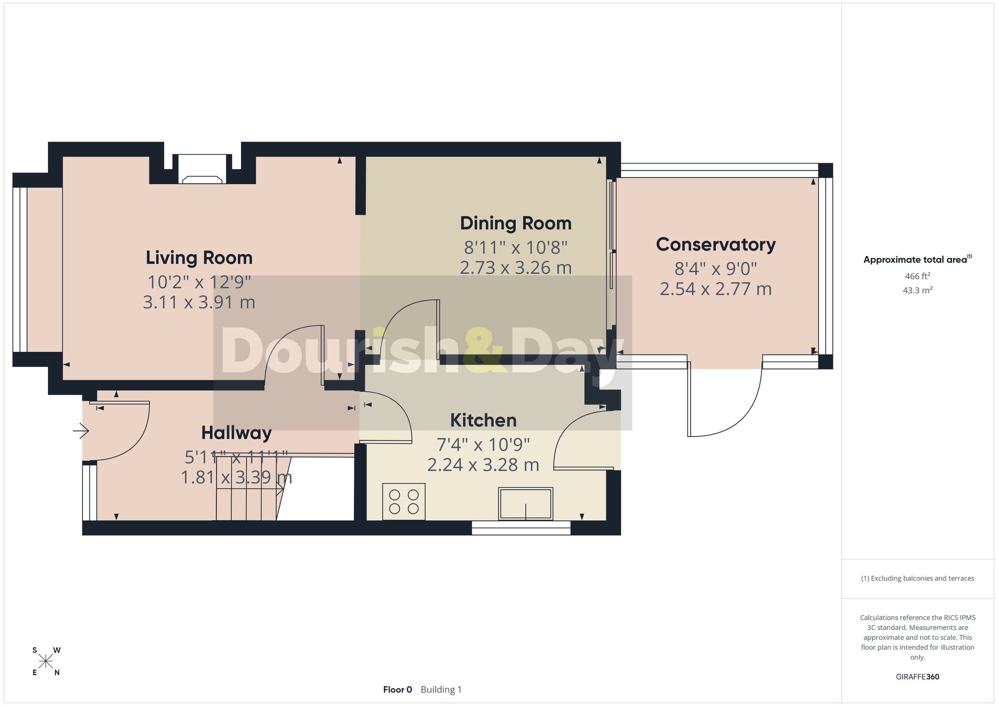 3 bed semi-detached house for sale in Babbacombe Avenue, Stafford, ST17 - Property floorplan