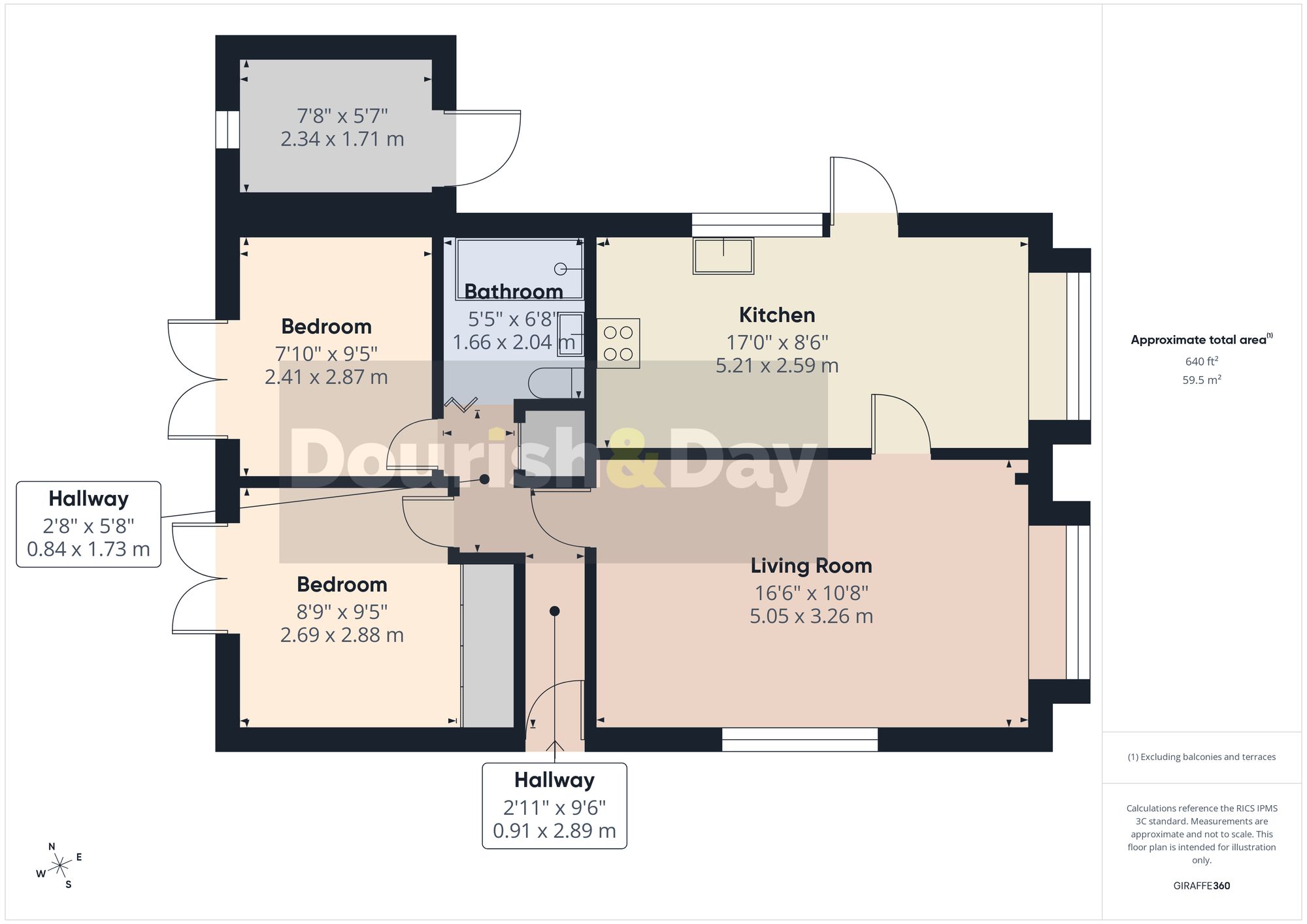 2 bed park home for sale in Lodgefield Park, Stafford, ST17 - Property floorplan