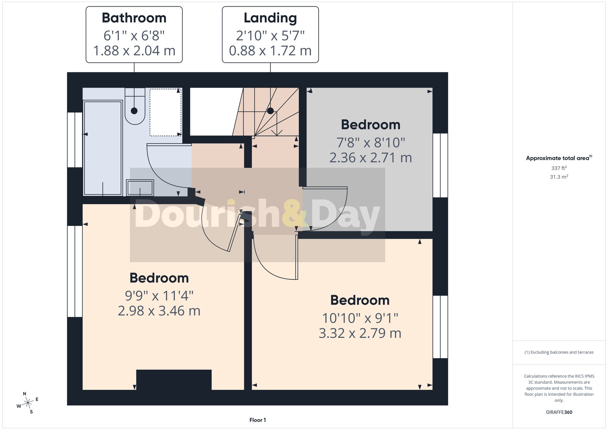 3 bed terraced house for sale in Sheridan Street, Stafford, ST16 - Property floorplan
