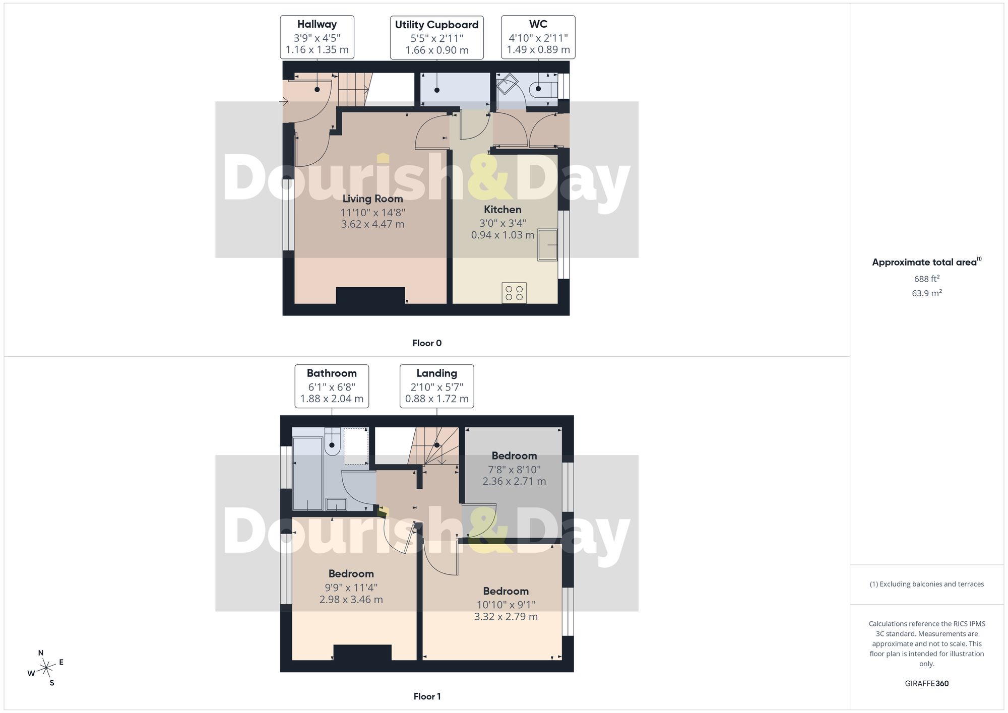3 bed terraced house for sale in Sheridan Street, Stafford, ST16 - Property floorplan