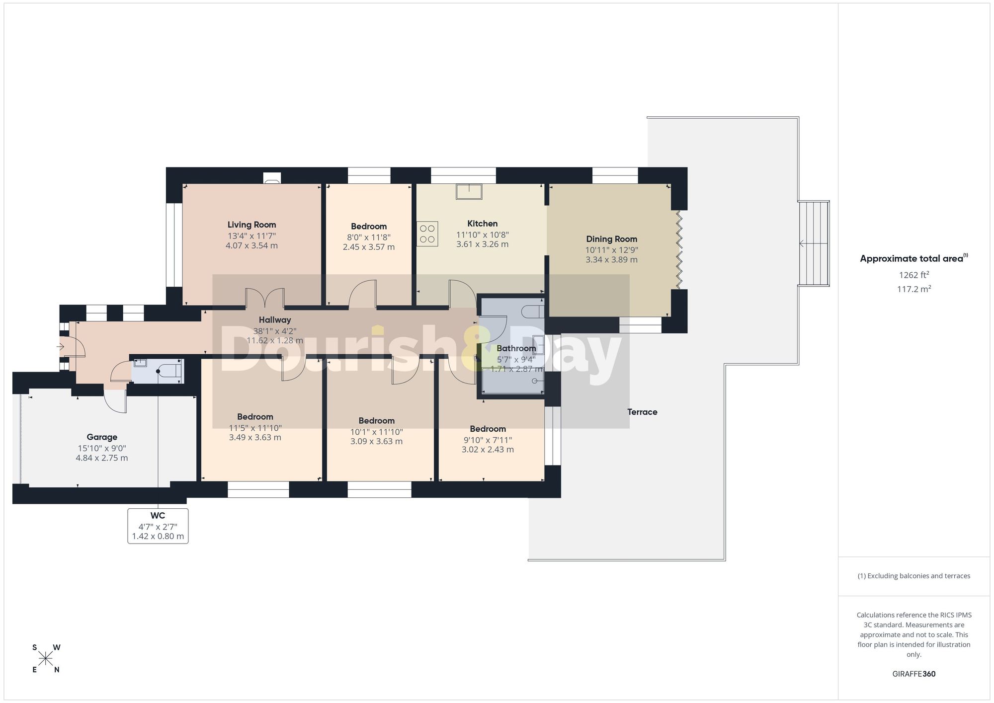 4 bed detached bungalow for sale in Victoria Way, Stafford, ST17 - Property floorplan