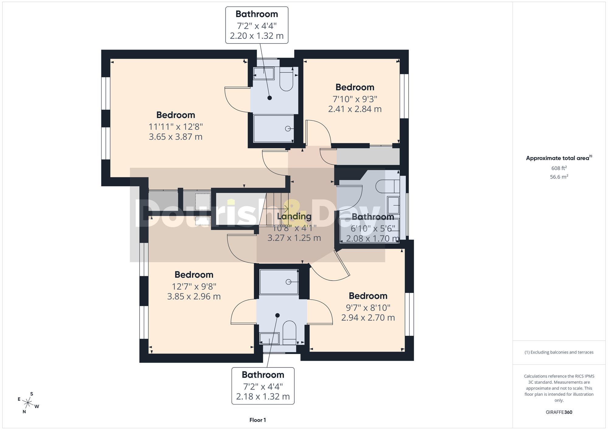 4 bed detached house for sale in Tyria Way, Stafford, ST17 - Property floorplan