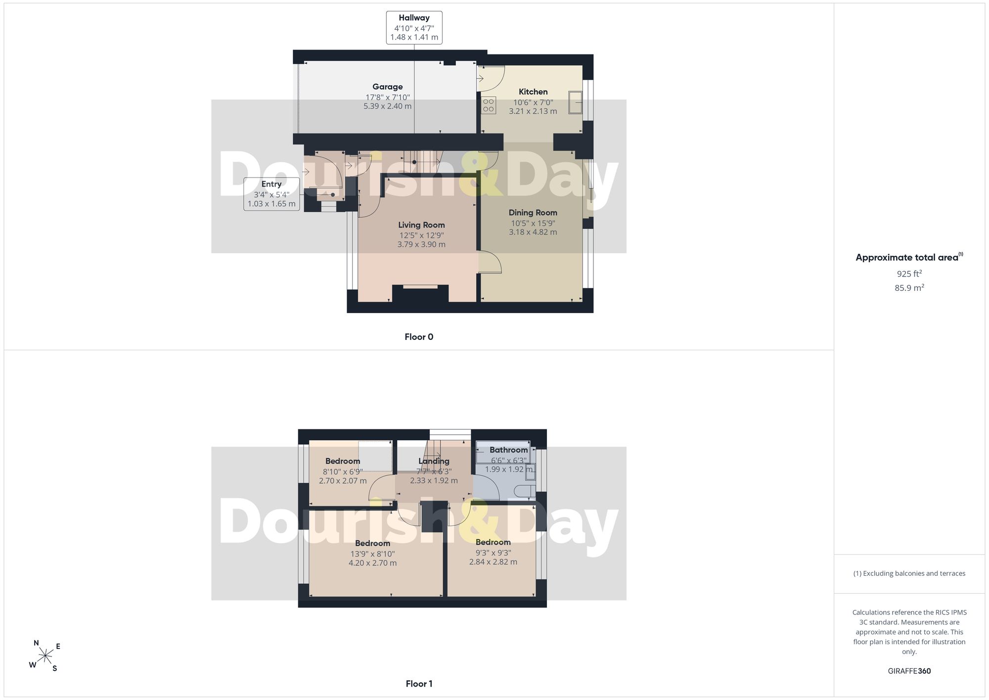 3 bed semi-detached house for sale in Elm Drive, Market Drayton, TF9 - Property floorplan