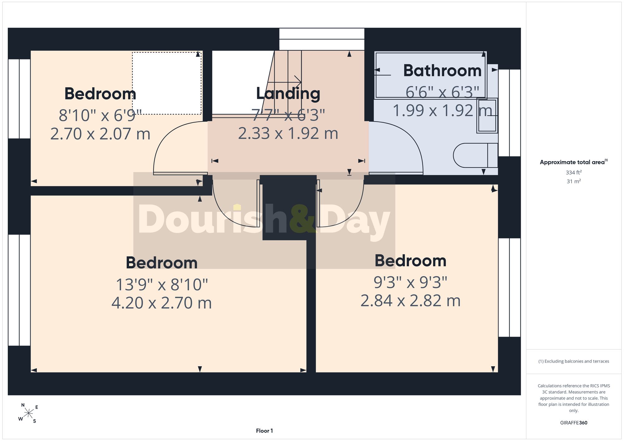3 bed semi-detached house for sale in Elm Drive, Market Drayton, TF9 - Property floorplan