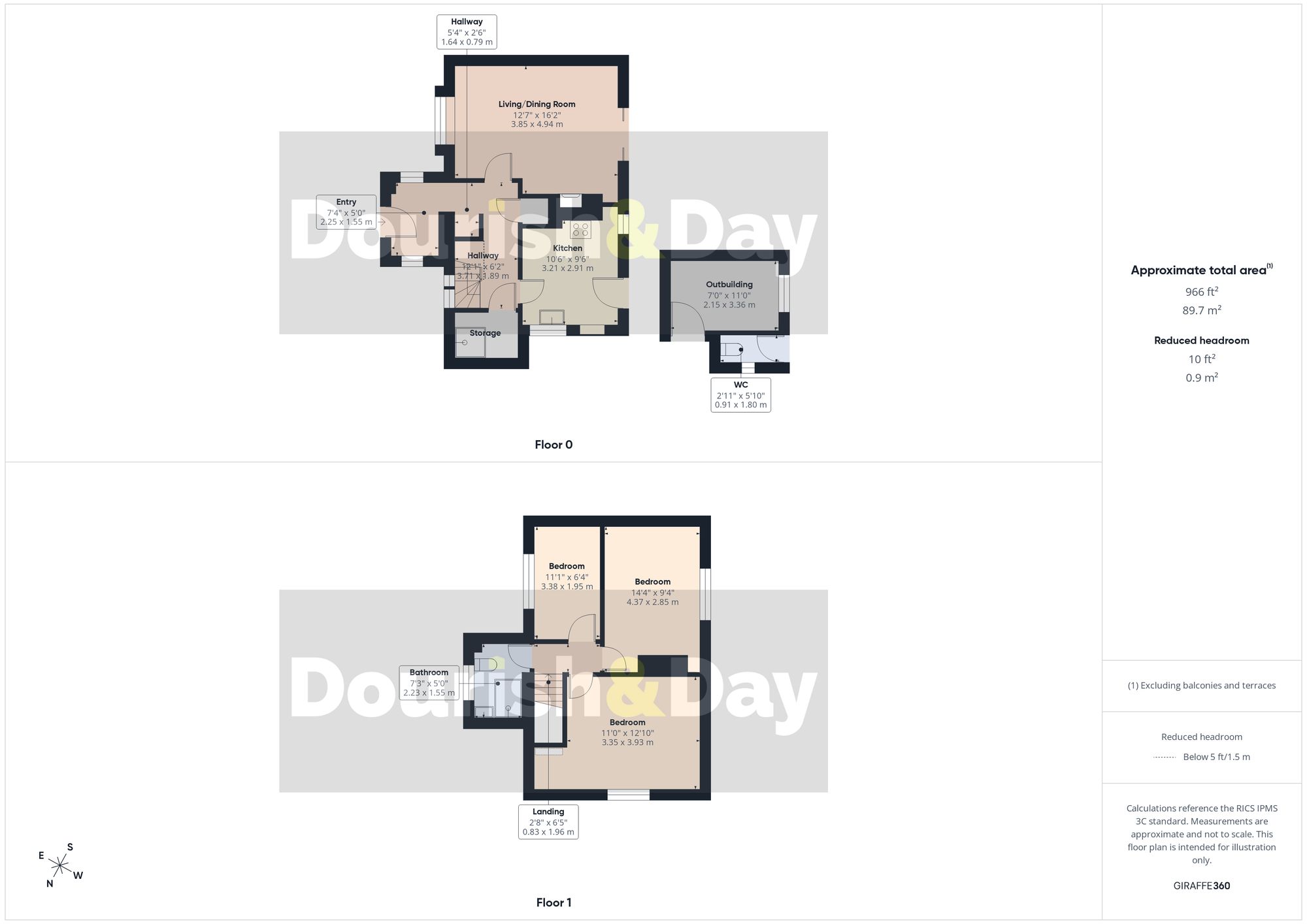 3 bed semi-detached house for sale in Green Bank, Adderley, TF9 - Property floorplan