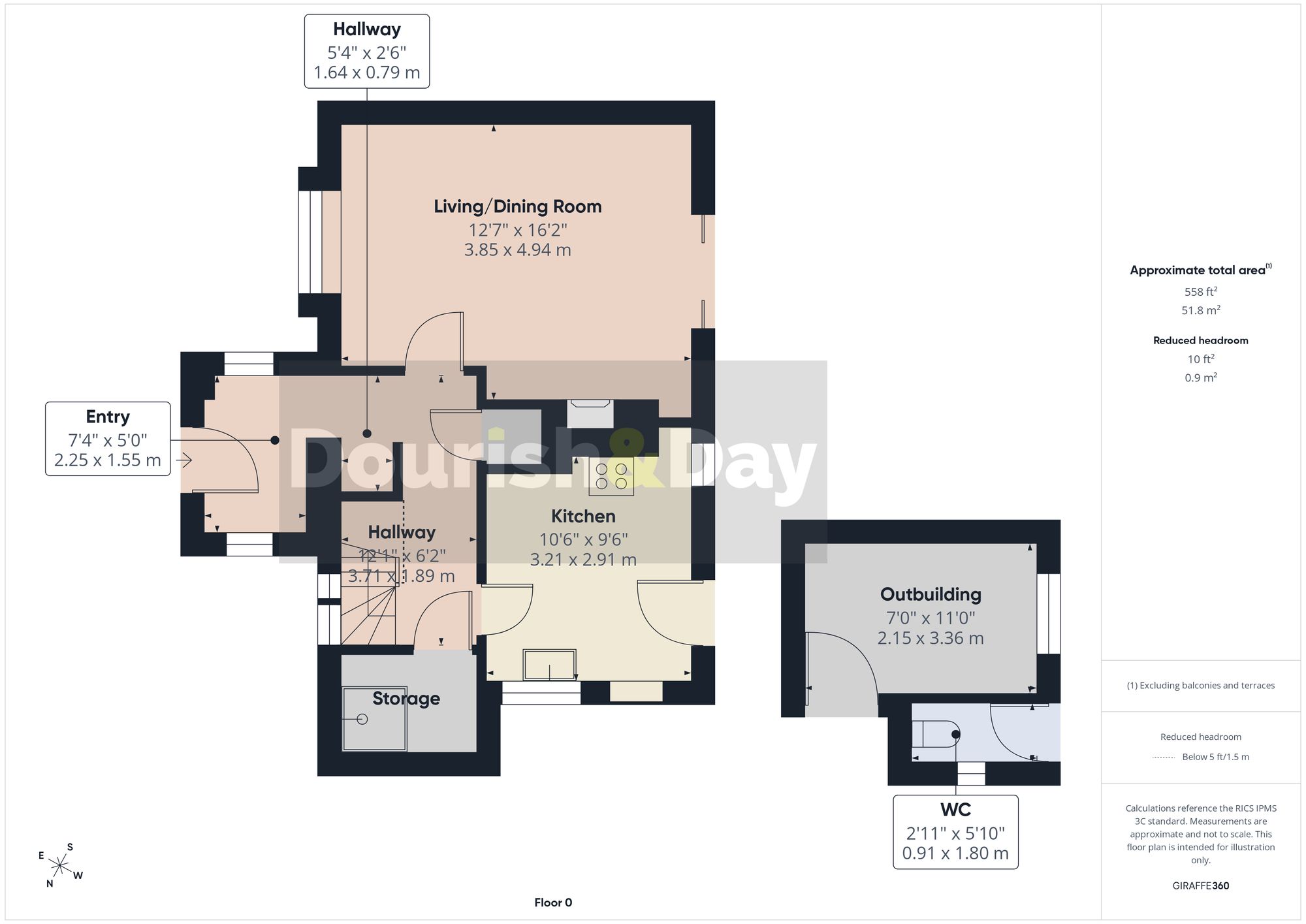 3 bed semi-detached house for sale in Green Bank, Adderley, TF9 - Property floorplan