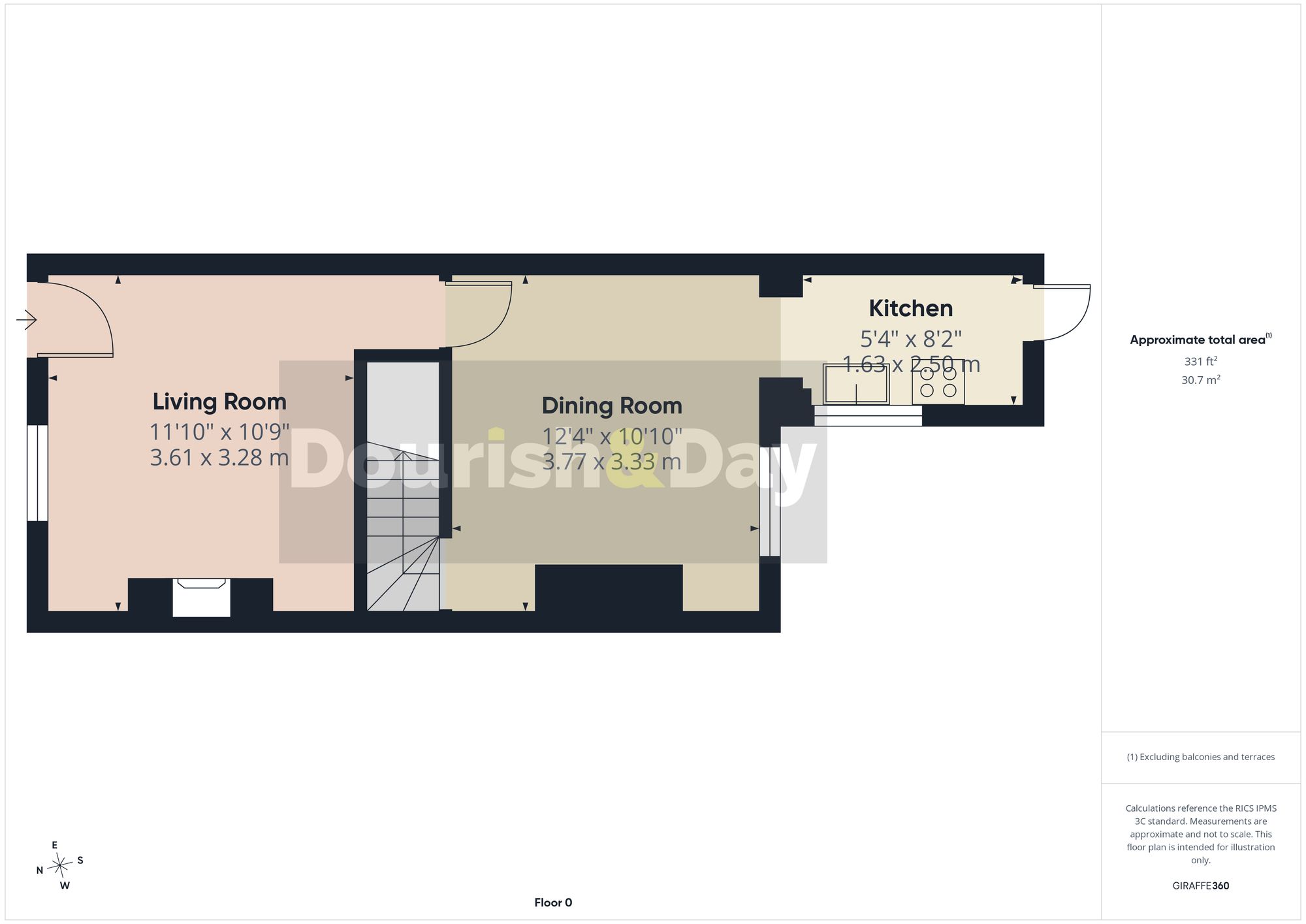 2 bed terraced house for sale in Victoria Terrace, Stafford, ST16 - Property floorplan