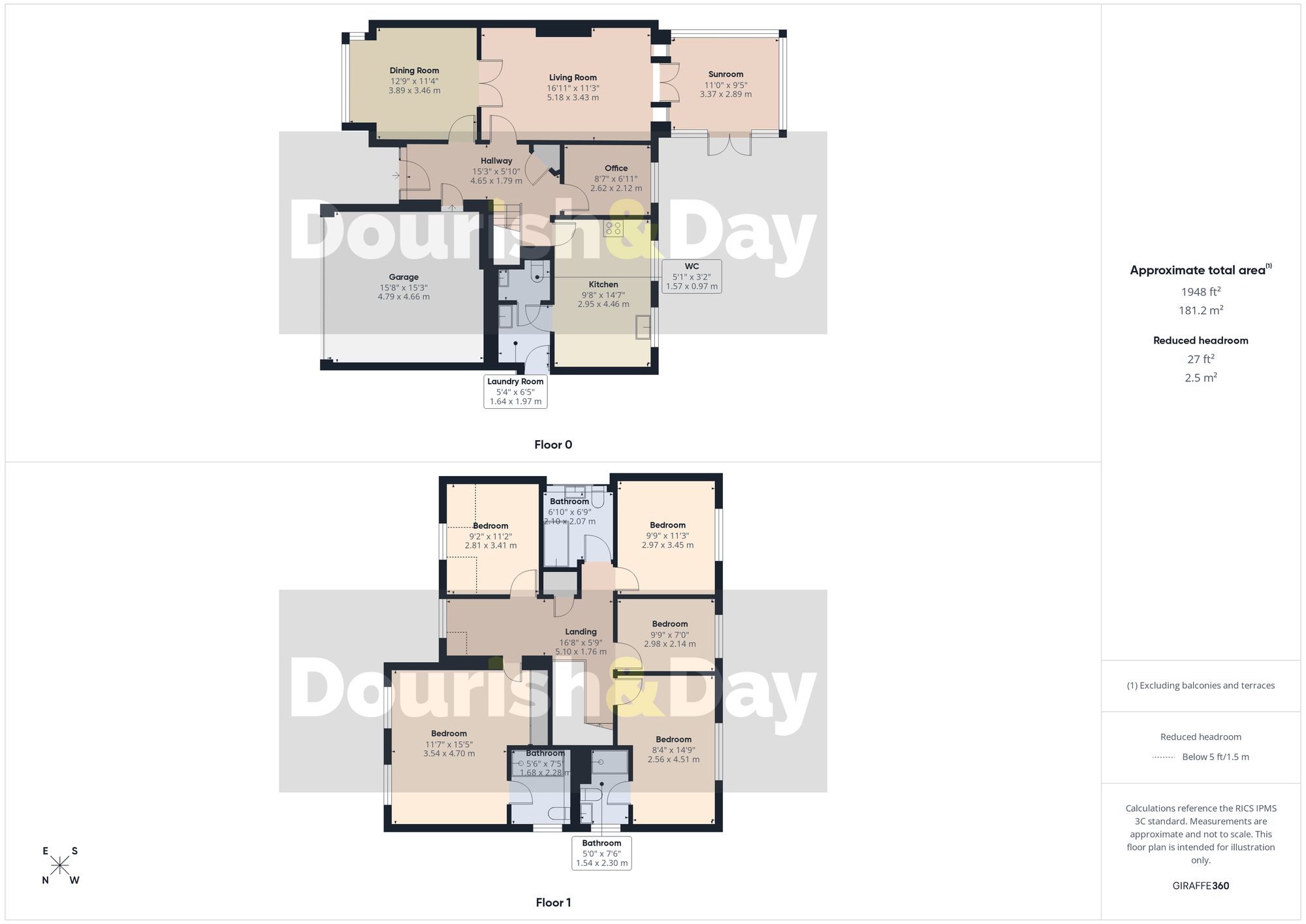 5 bed detached house for sale in Grange Court, Hixon, ST18 - Property floorplan