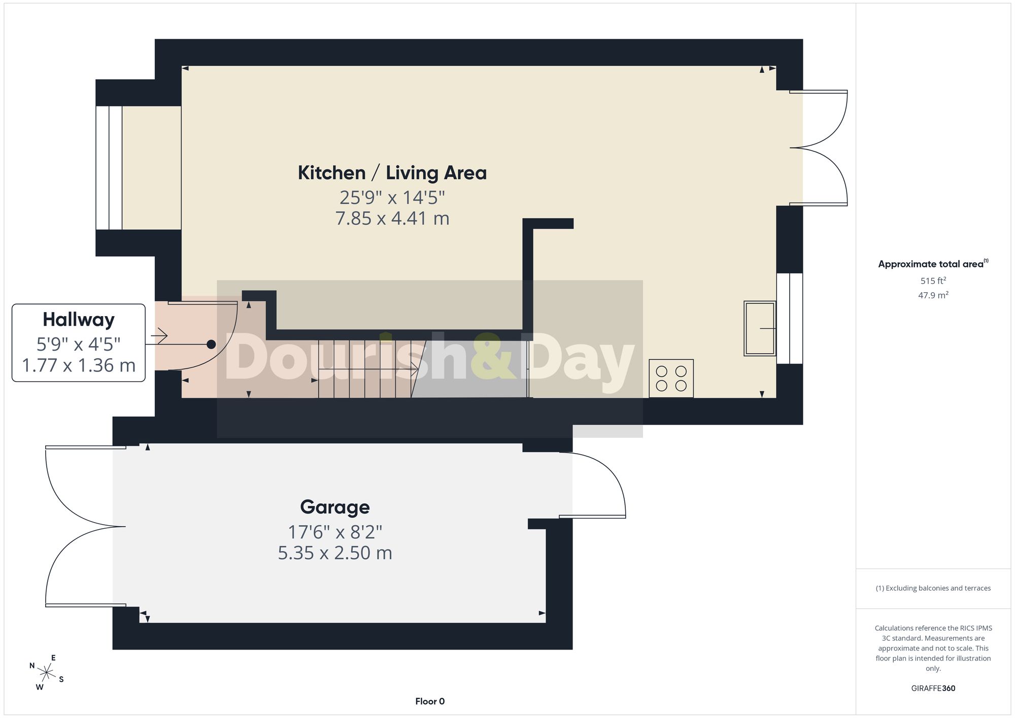 3 bed link detached house for sale in Wootton Drive, Stafford, ST16 - Property floorplan