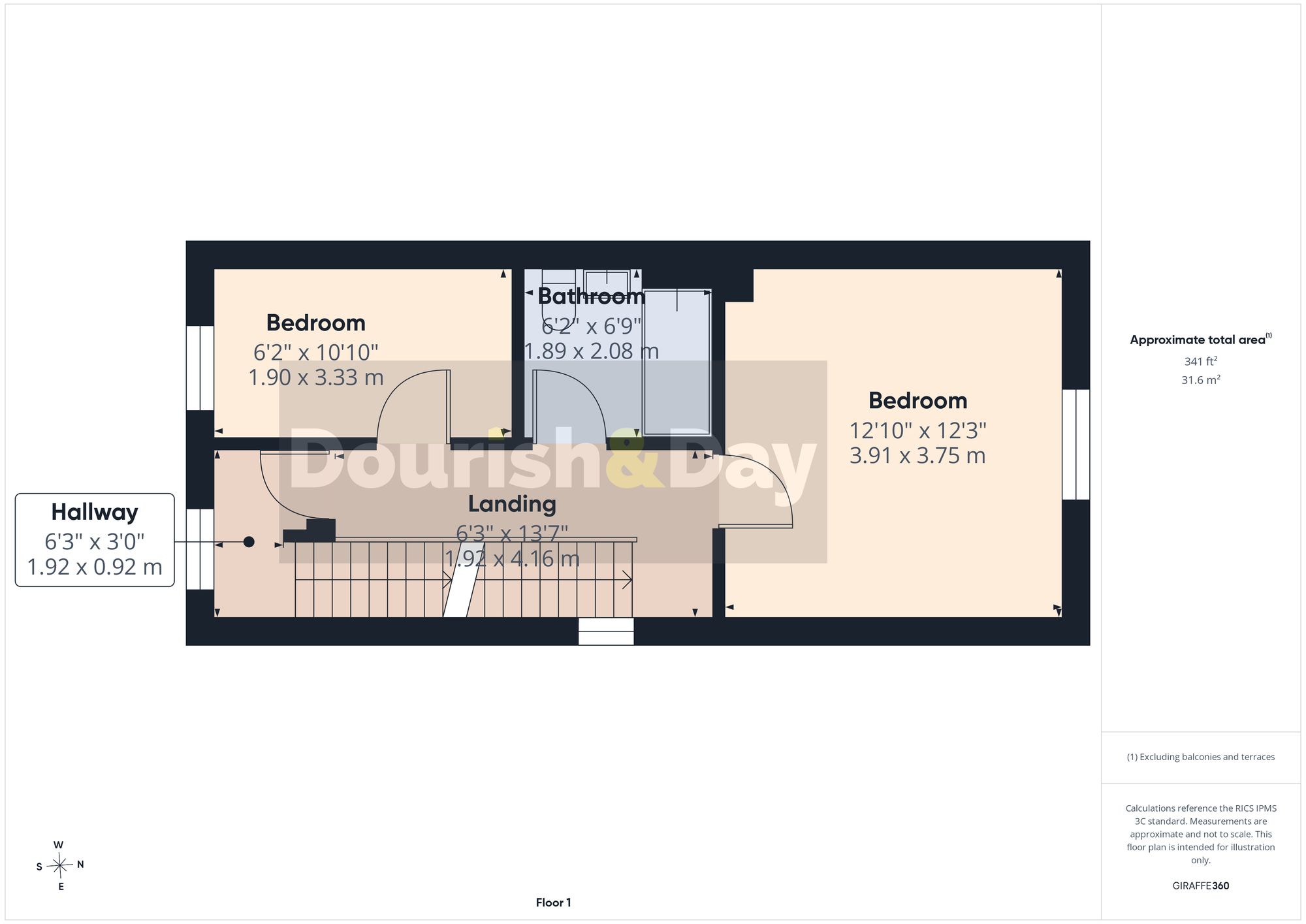 3 bed semi-detached house for sale in Till View, Stafford, ST16 - Property floorplan