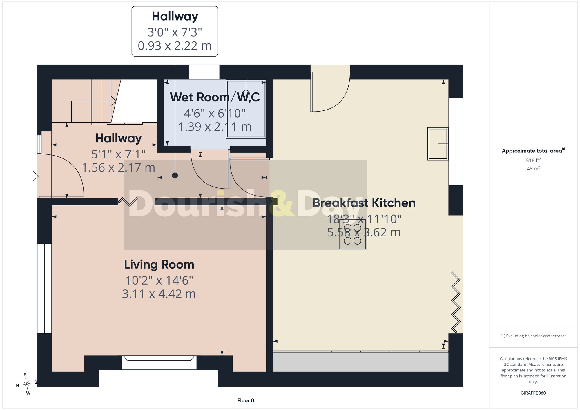 2 bed detached house for sale in Penley, Wrexham, LL13 - Property floorplan