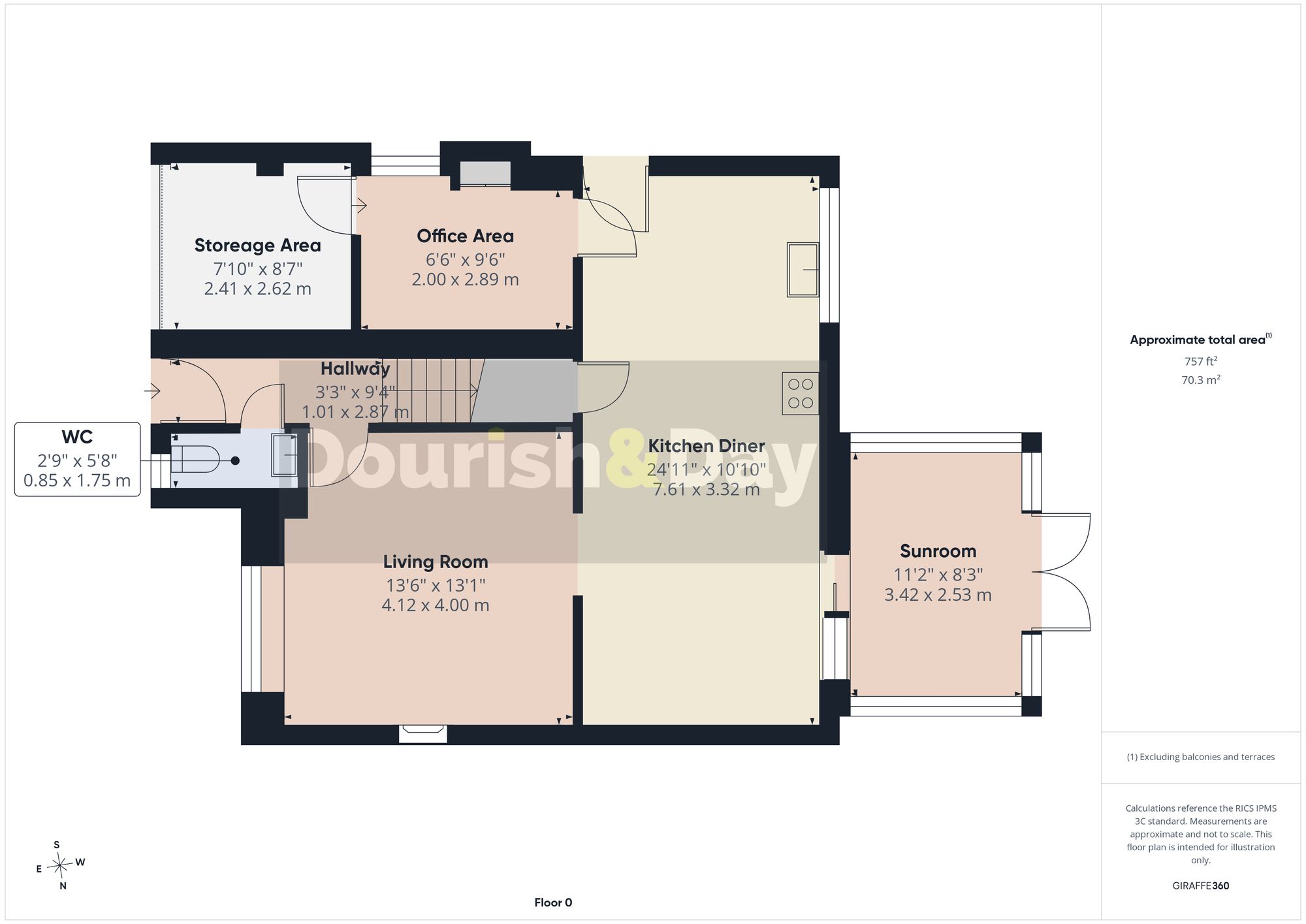 3 bed detached house for sale in The Paddocks, Market Drayton, TF9 - Property floorplan