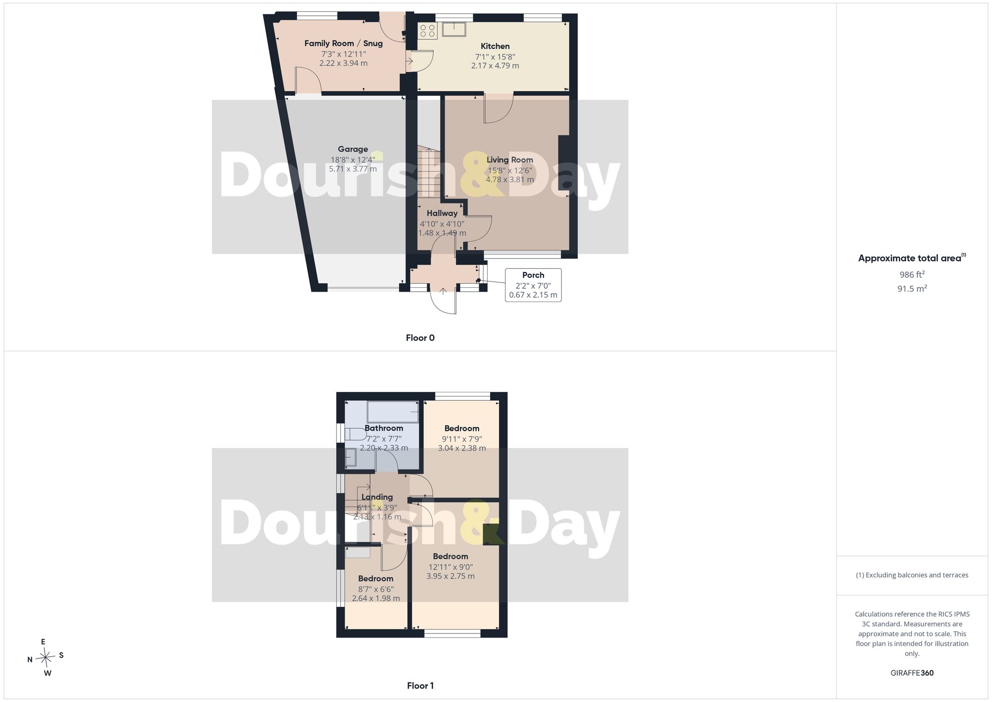 3 bed semi-detached house for sale in The Holmes, Wolverhampton, WV10 - Property floorplan
