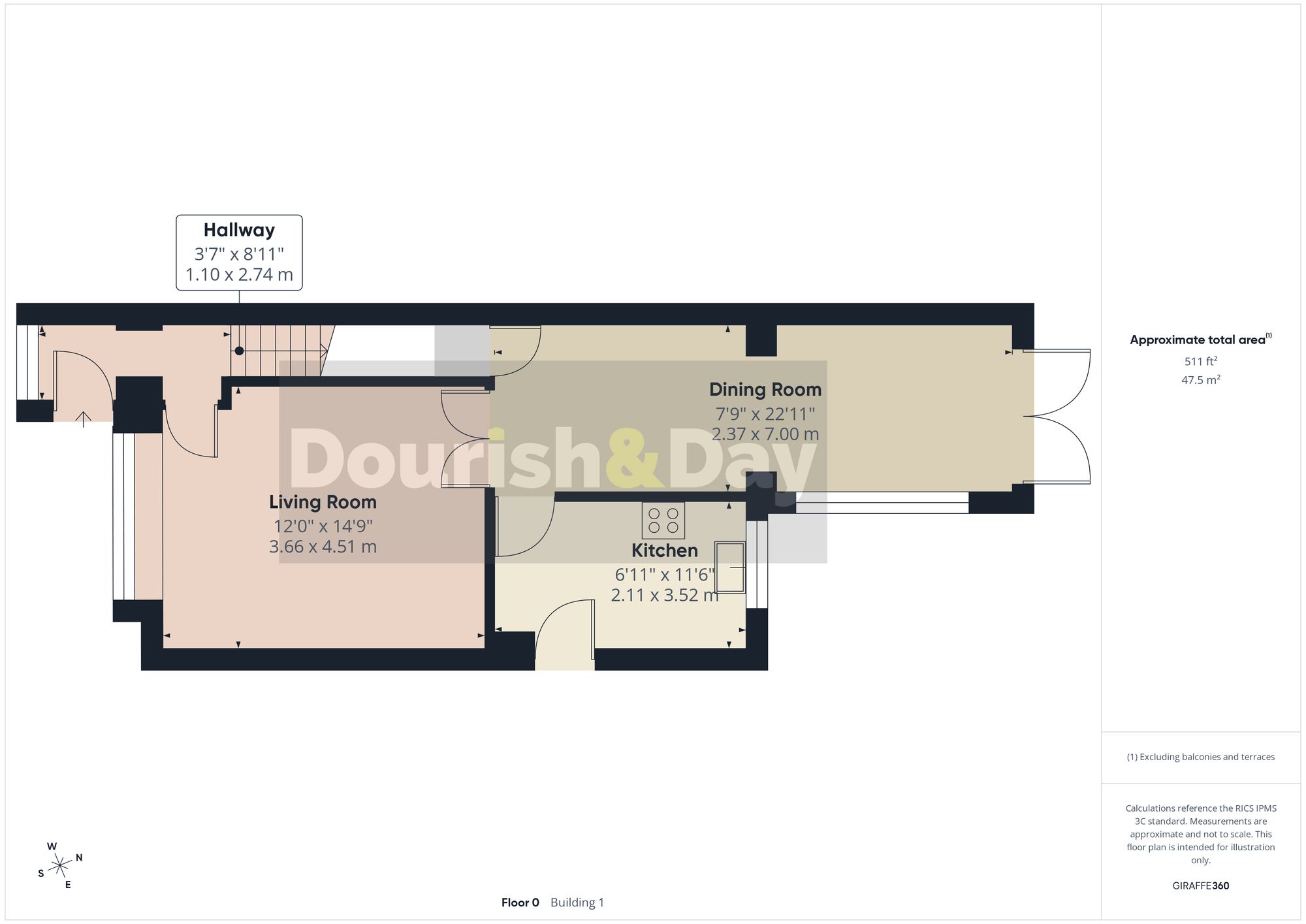 3 bed detached house to rent in Sweetbriar Way, Stafford, ST17 - Property floorplan
